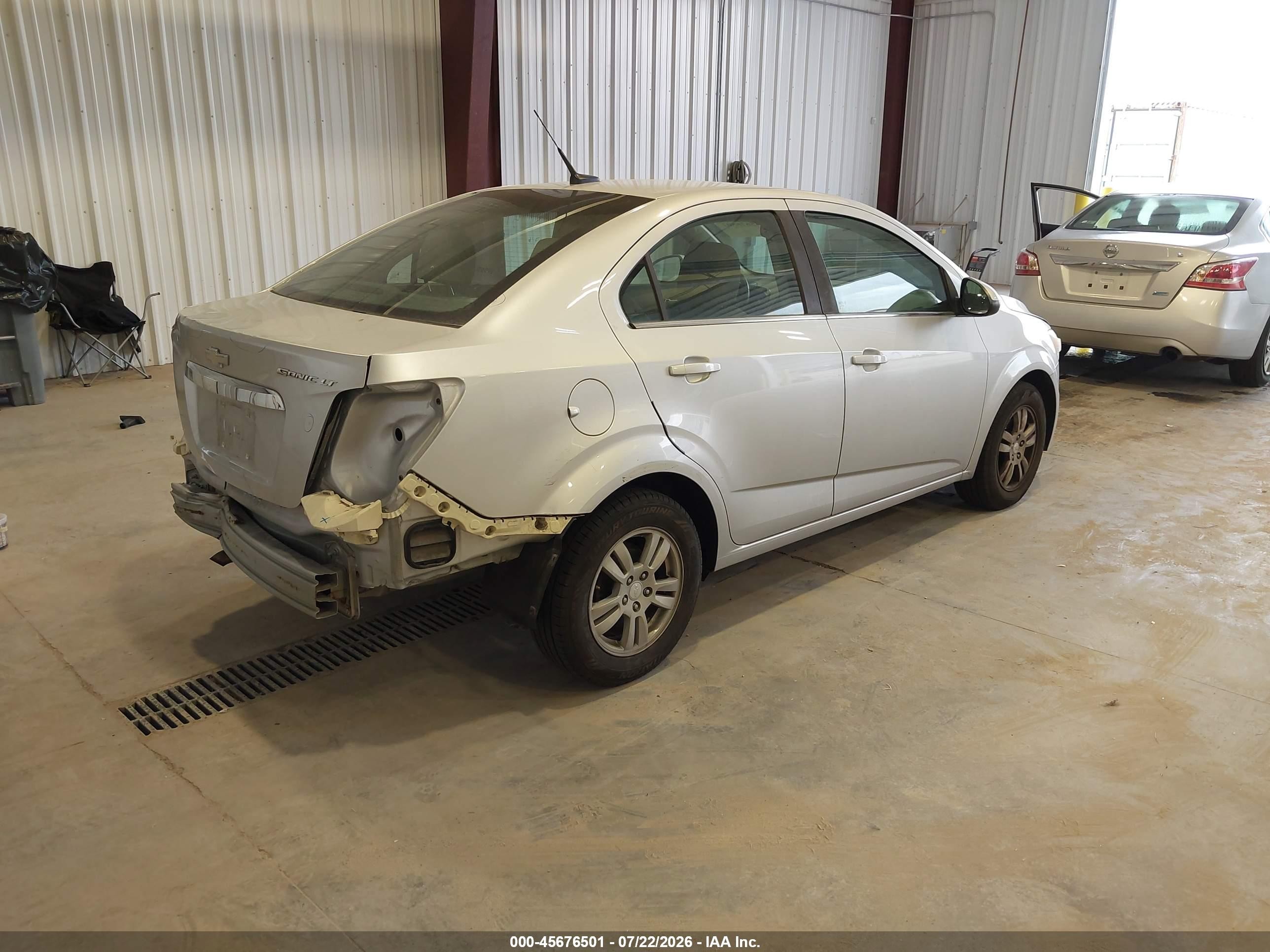 2014 Chevrolet Sonic Lt Auto Silver vin: 1G1JC5SH5E4101460
