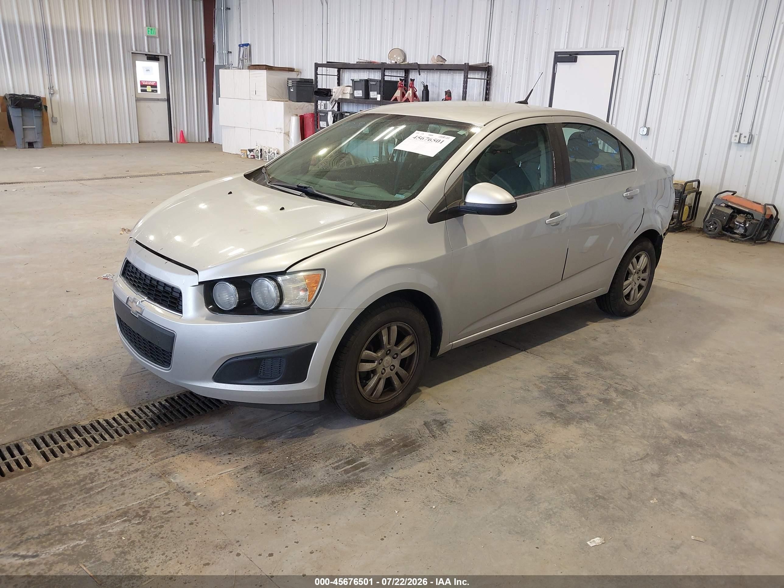 2014 Chevrolet Sonic Lt Auto Silver vin: 1G1JC5SH5E4101460