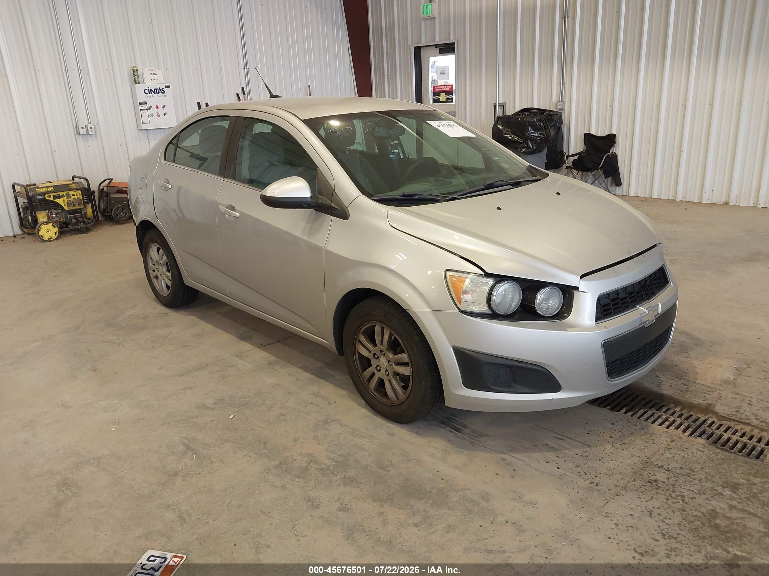 2014 Chevrolet Sonic Lt Auto Silver vin: 1G1JC5SH5E4101460