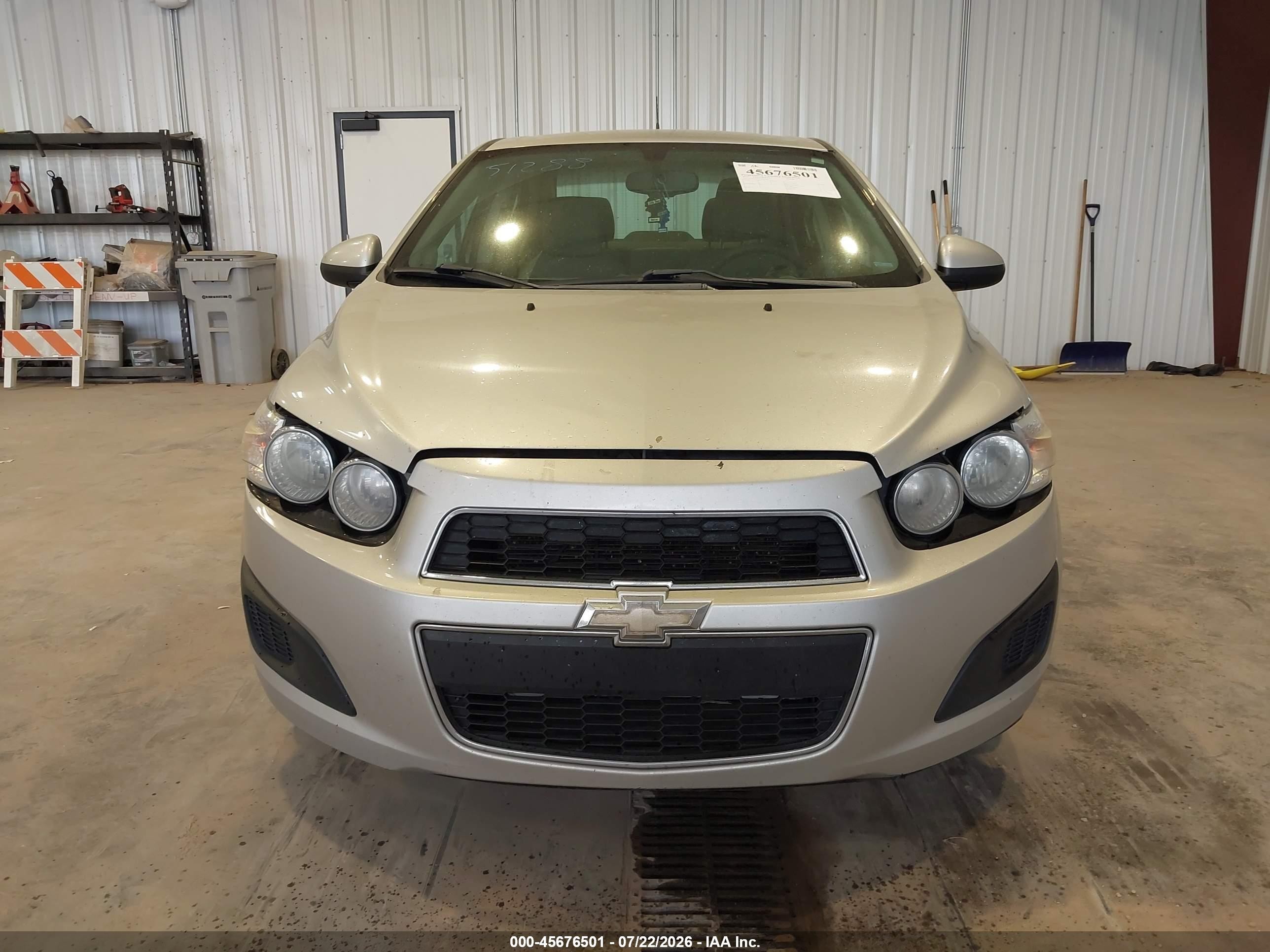 2014 Chevrolet Sonic Lt Auto Silver vin: 1G1JC5SH5E4101460