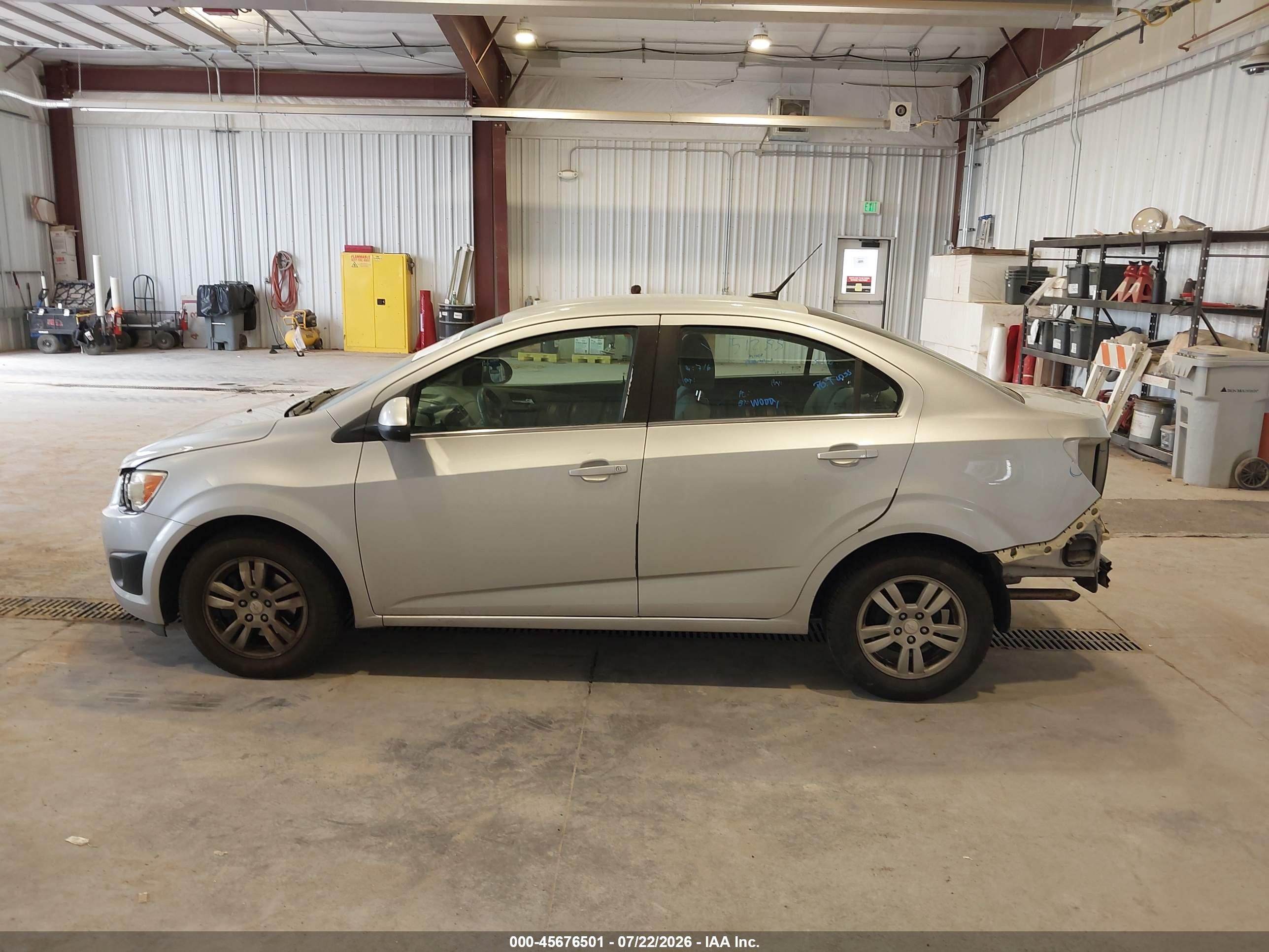 2014 Chevrolet Sonic Lt Auto Silver vin: 1G1JC5SH5E4101460
