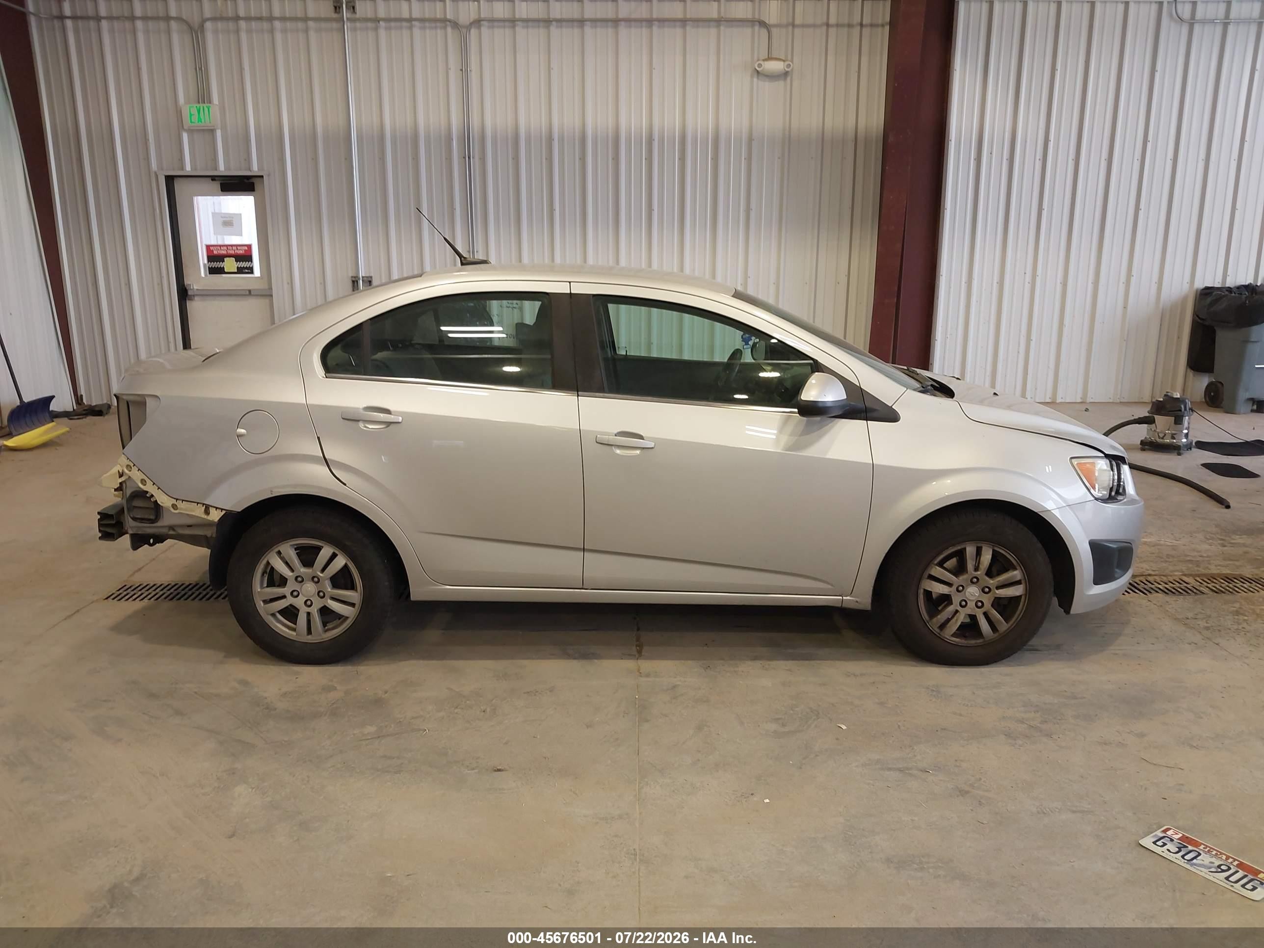2014 Chevrolet Sonic Lt Auto Silver vin: 1G1JC5SH5E4101460