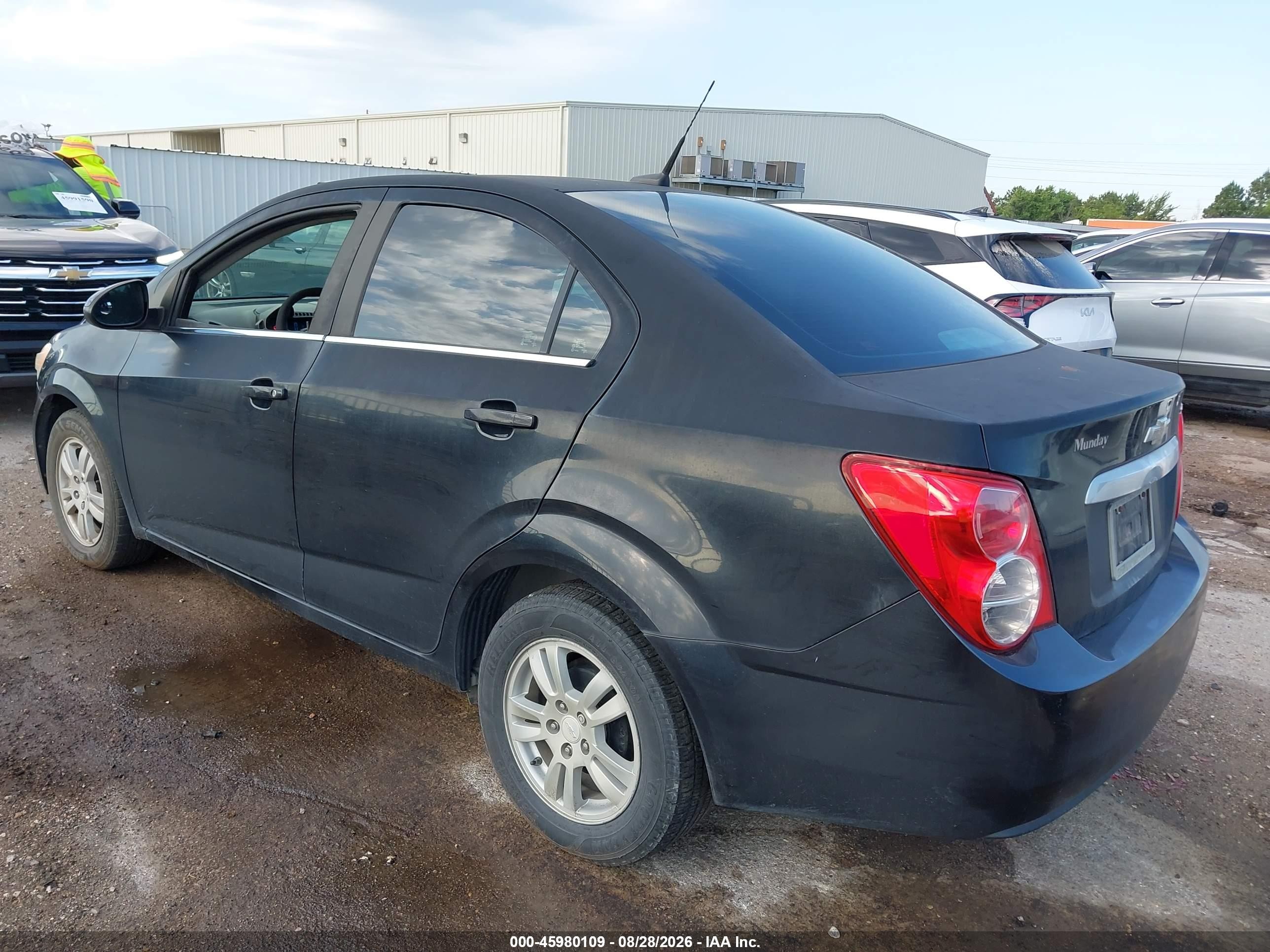 2014 Chevrolet Sonic Lt Auto Black vin: 1G1JC5SH5E4137889