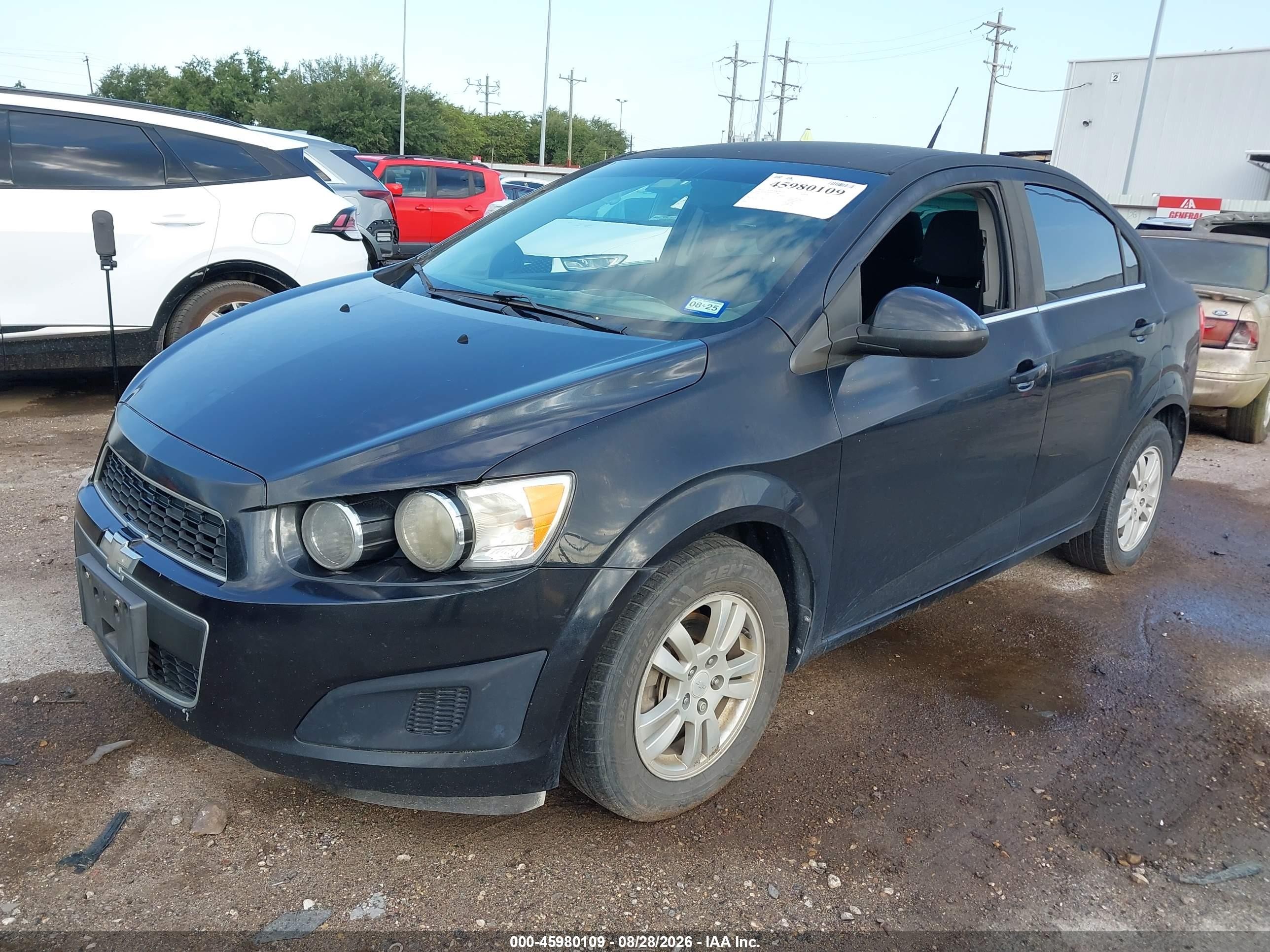 2014 Chevrolet Sonic Lt Auto Black vin: 1G1JC5SH5E4137889