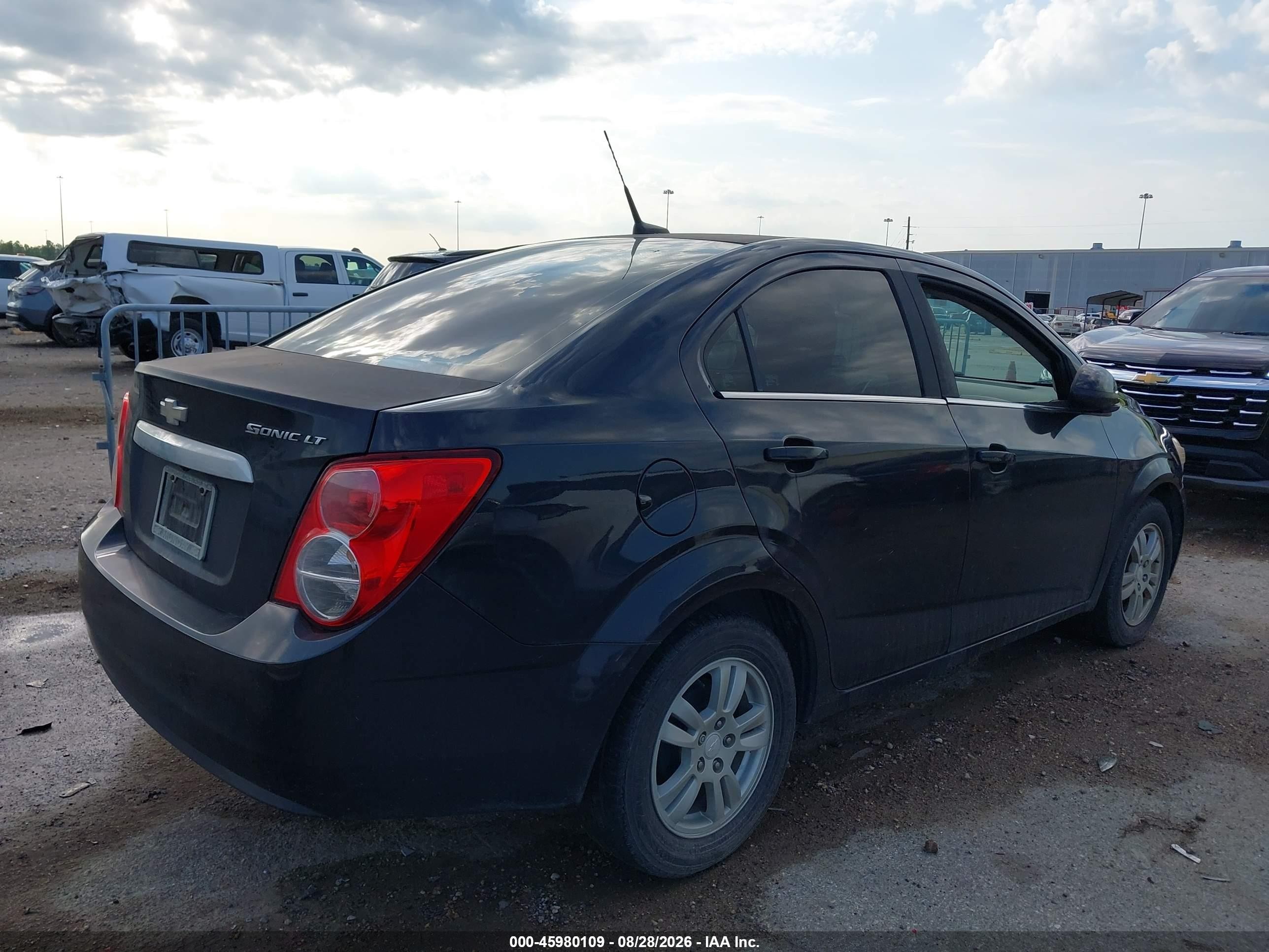2014 Chevrolet Sonic Lt Auto Black vin: 1G1JC5SH5E4137889