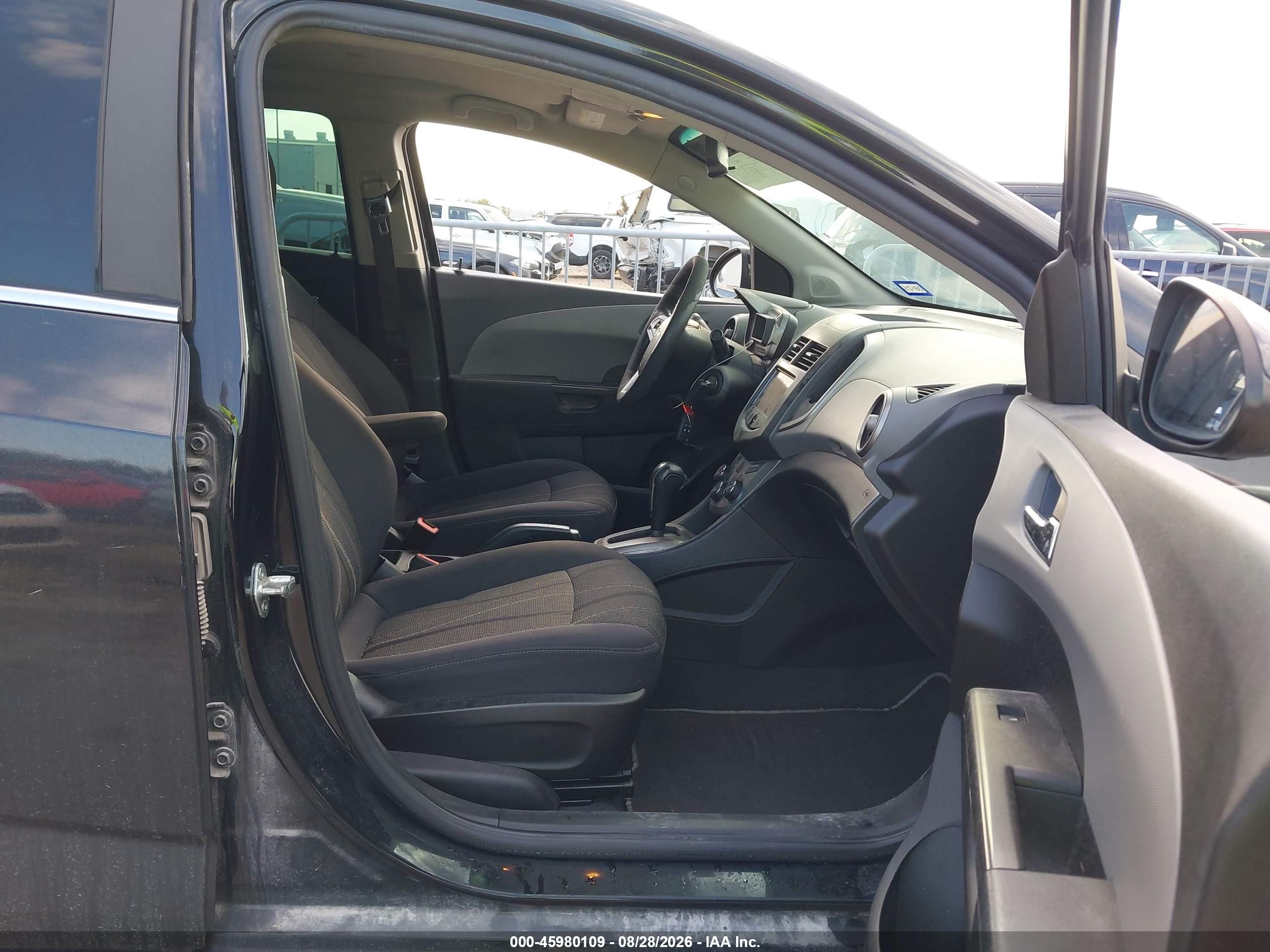 2014 Chevrolet Sonic Lt Auto Black vin: 1G1JC5SH5E4137889