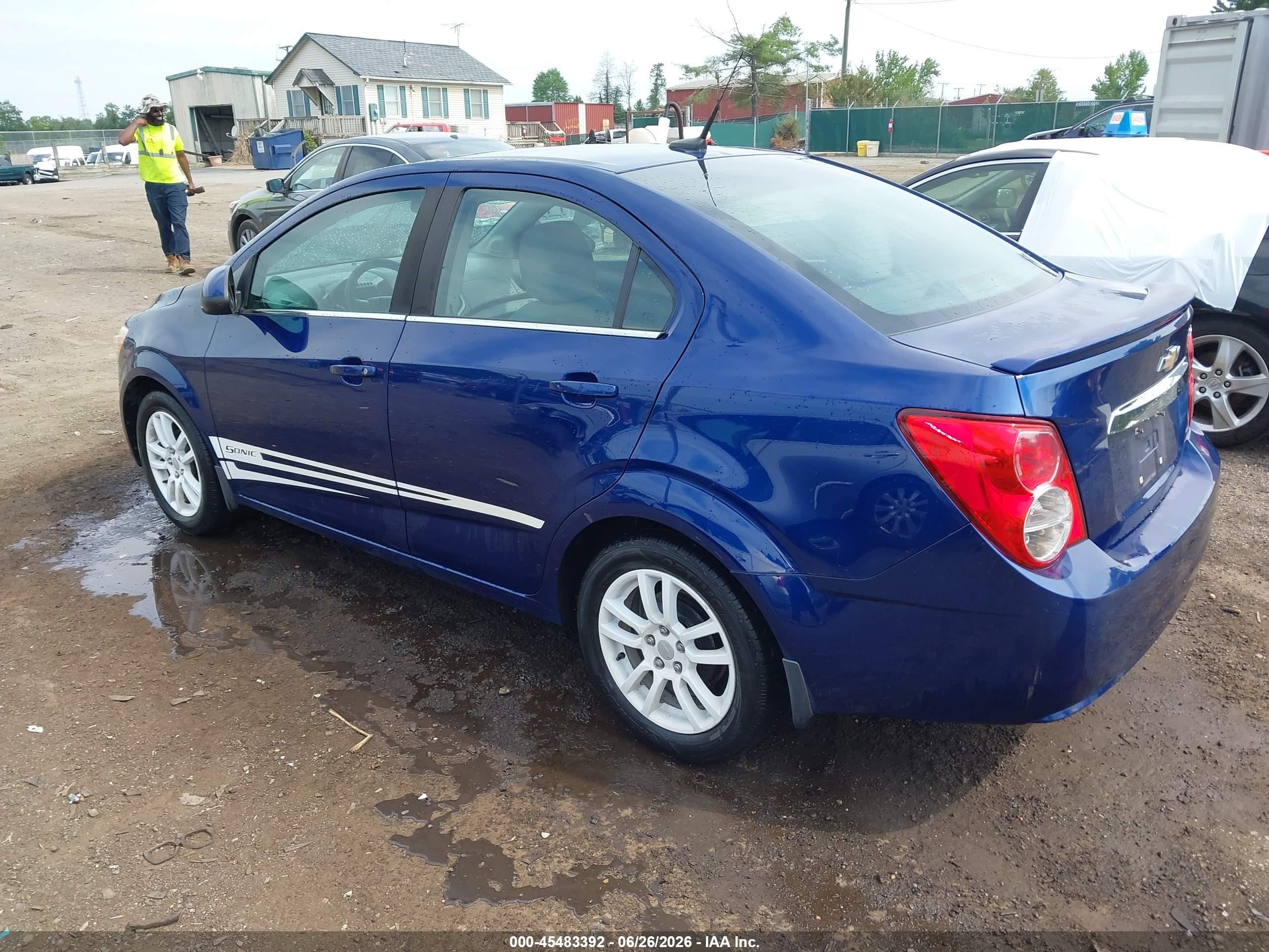 2014 Chevrolet Sonic Lt Auto Navy vin: 1G1JC5SH5E4138704