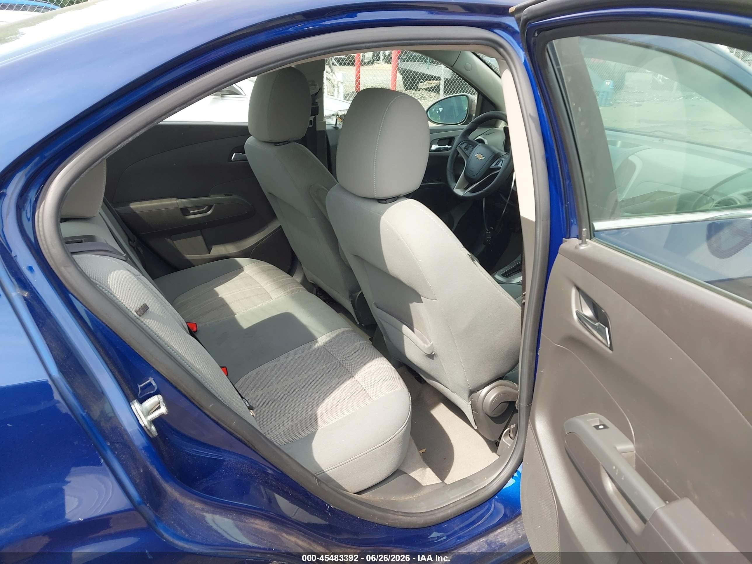 2014 Chevrolet Sonic Lt Auto Navy vin: 1G1JC5SH5E4138704