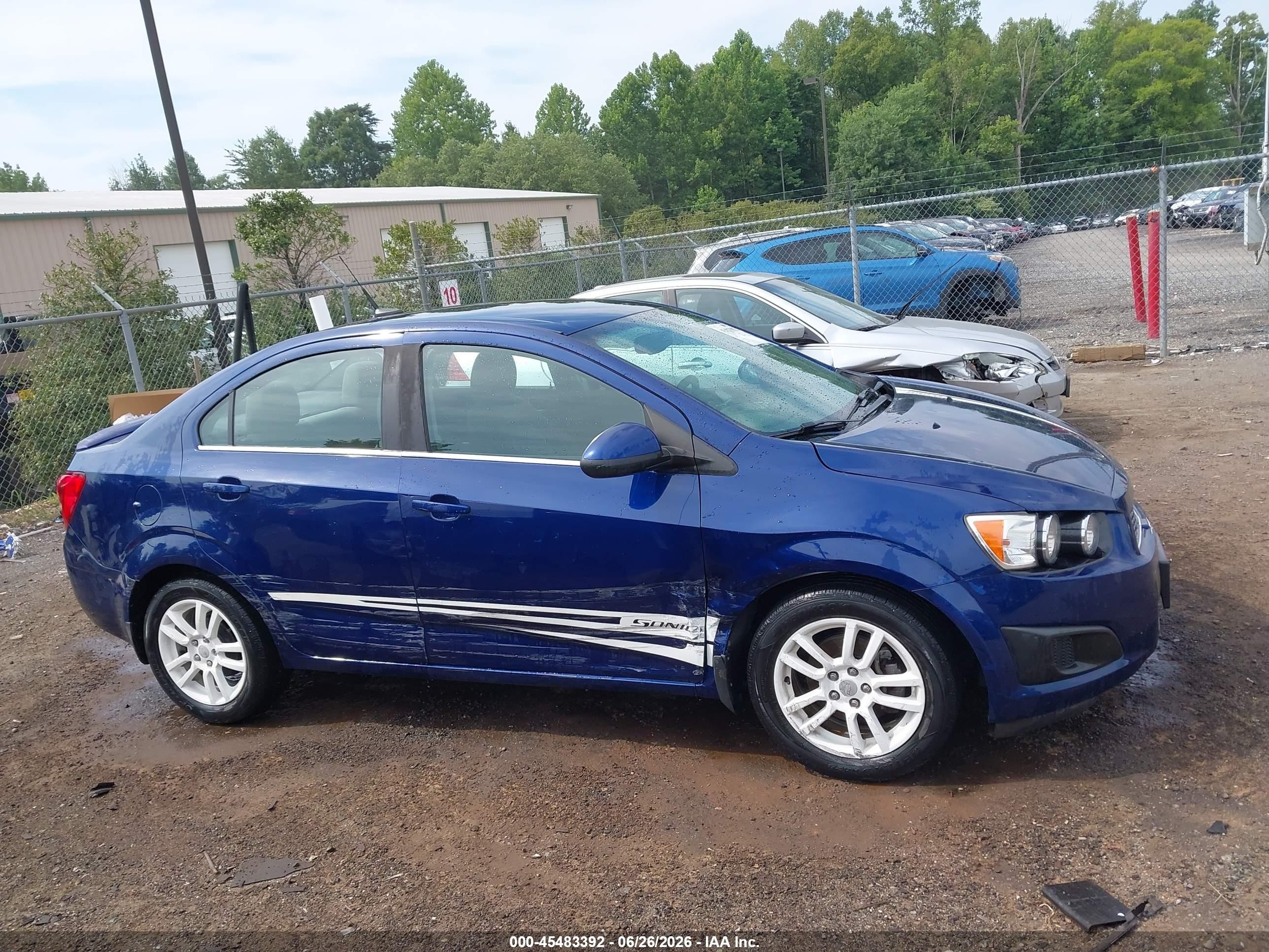 2014 Chevrolet Sonic Lt Auto Navy vin: 1G1JC5SH5E4138704