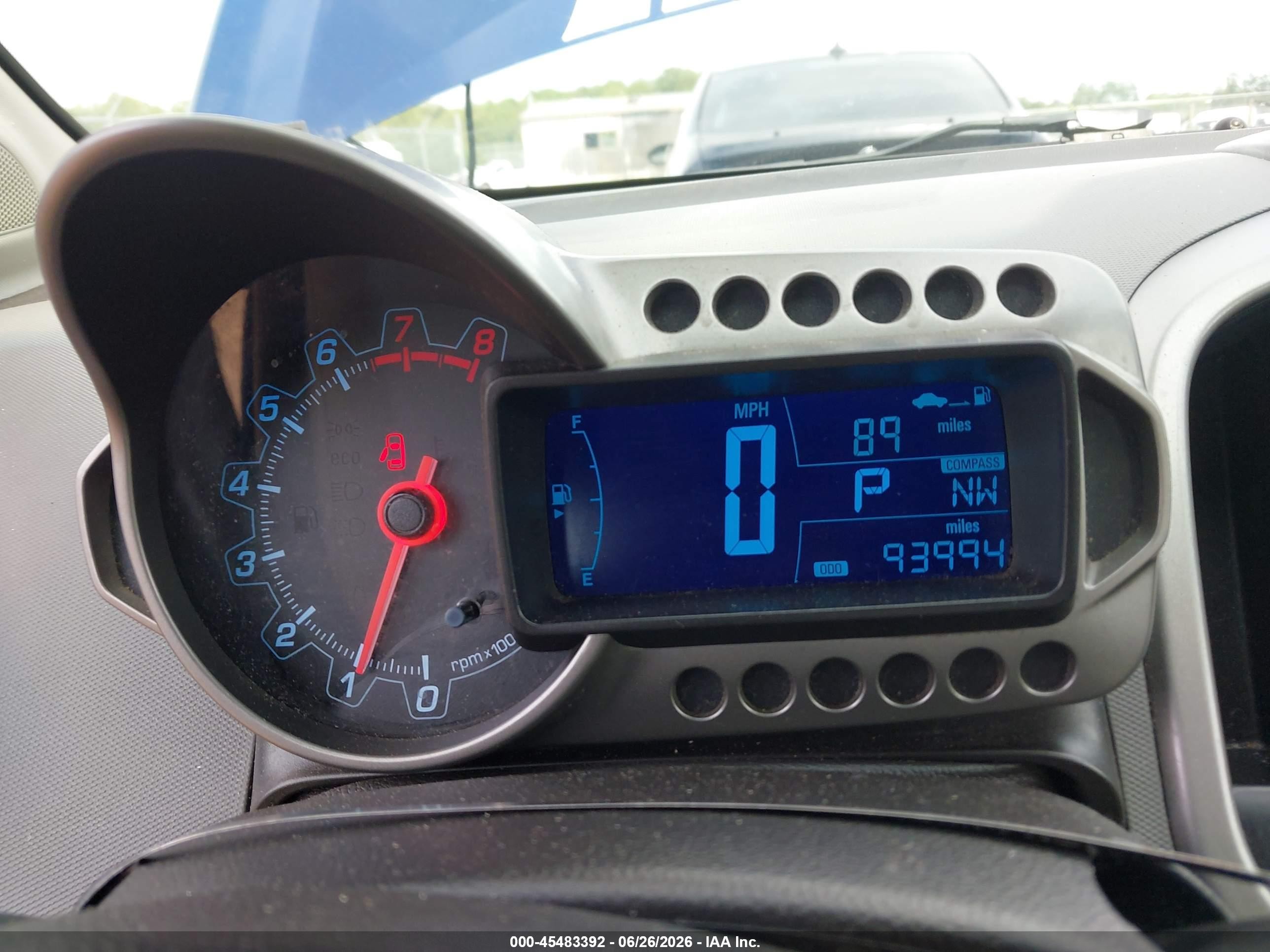 2014 Chevrolet Sonic Lt Auto Navy vin: 1G1JC5SH5E4138704
