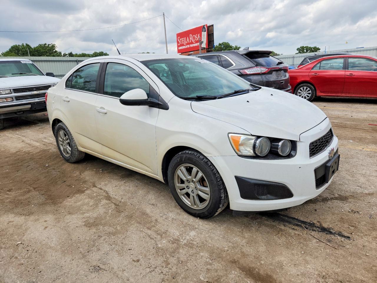 2014 Chevrolet Sonic Lt White vin: 1G1JC5SH5E4208718