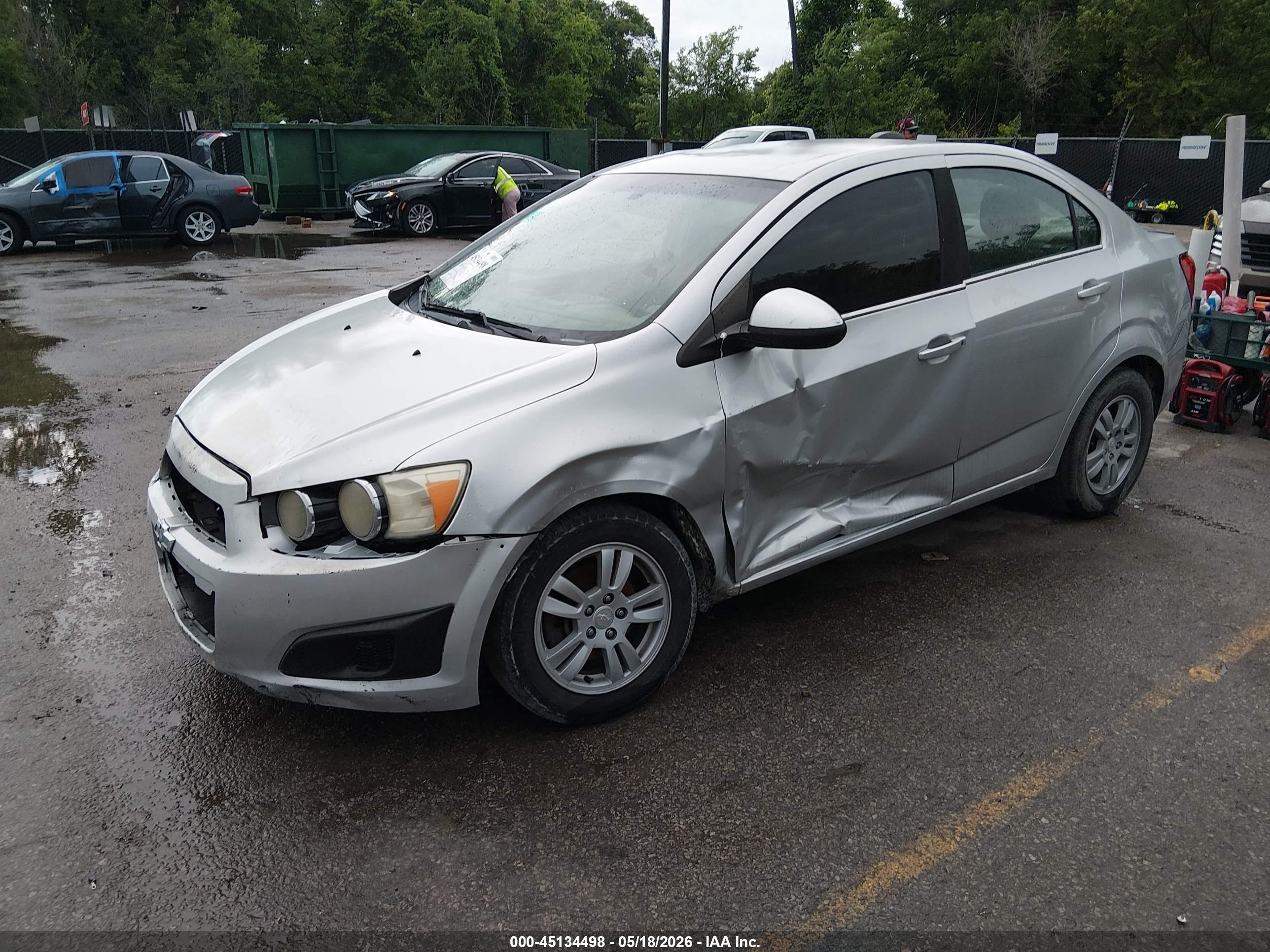 2015 Chevrolet Sonic Lt Auto Серебряный vin: 1G1JC5SH5F4119183