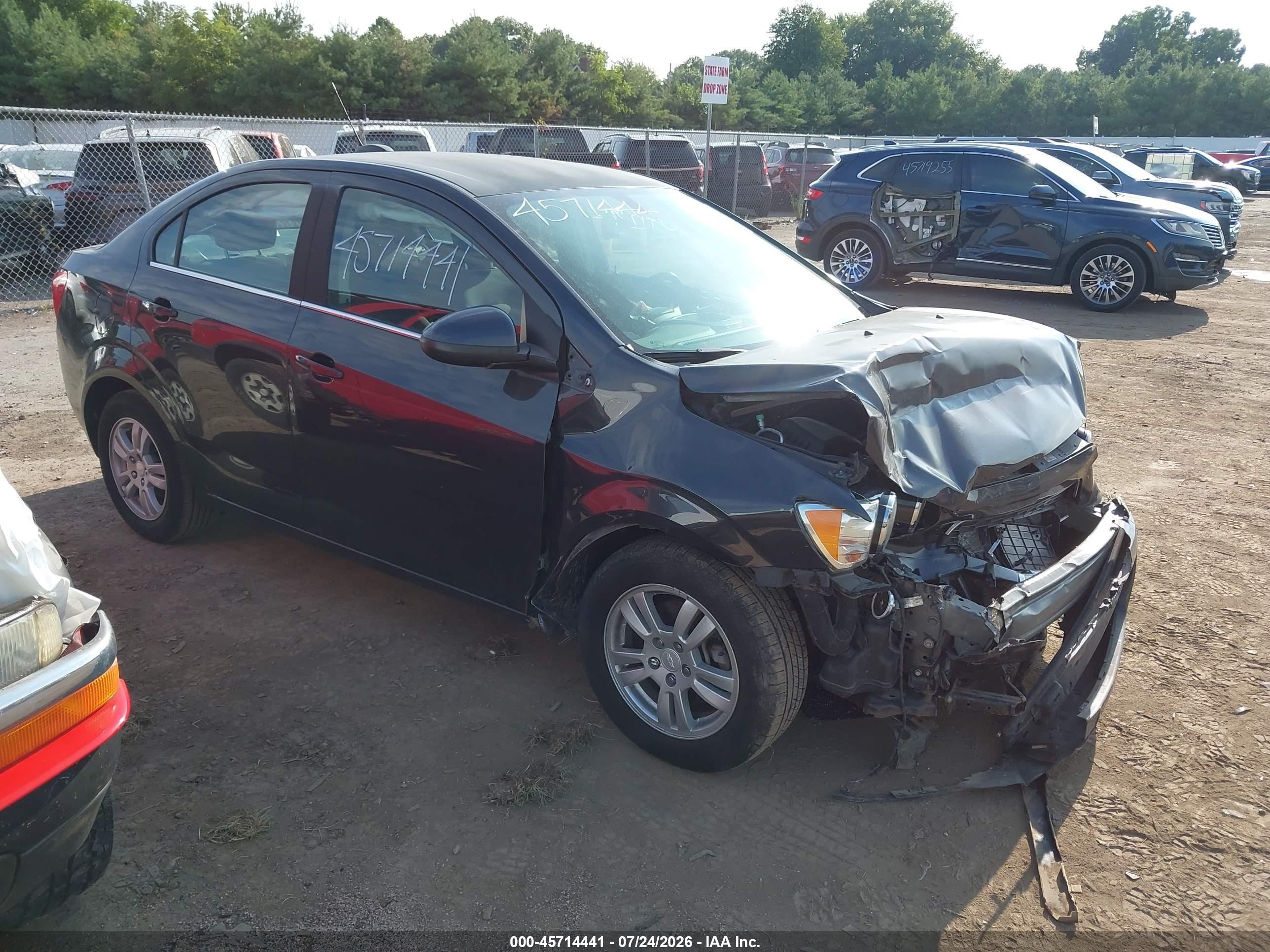 2015 Chevrolet Sonic Lt Auto Gray vin: 1G1JC5SH5F4178041