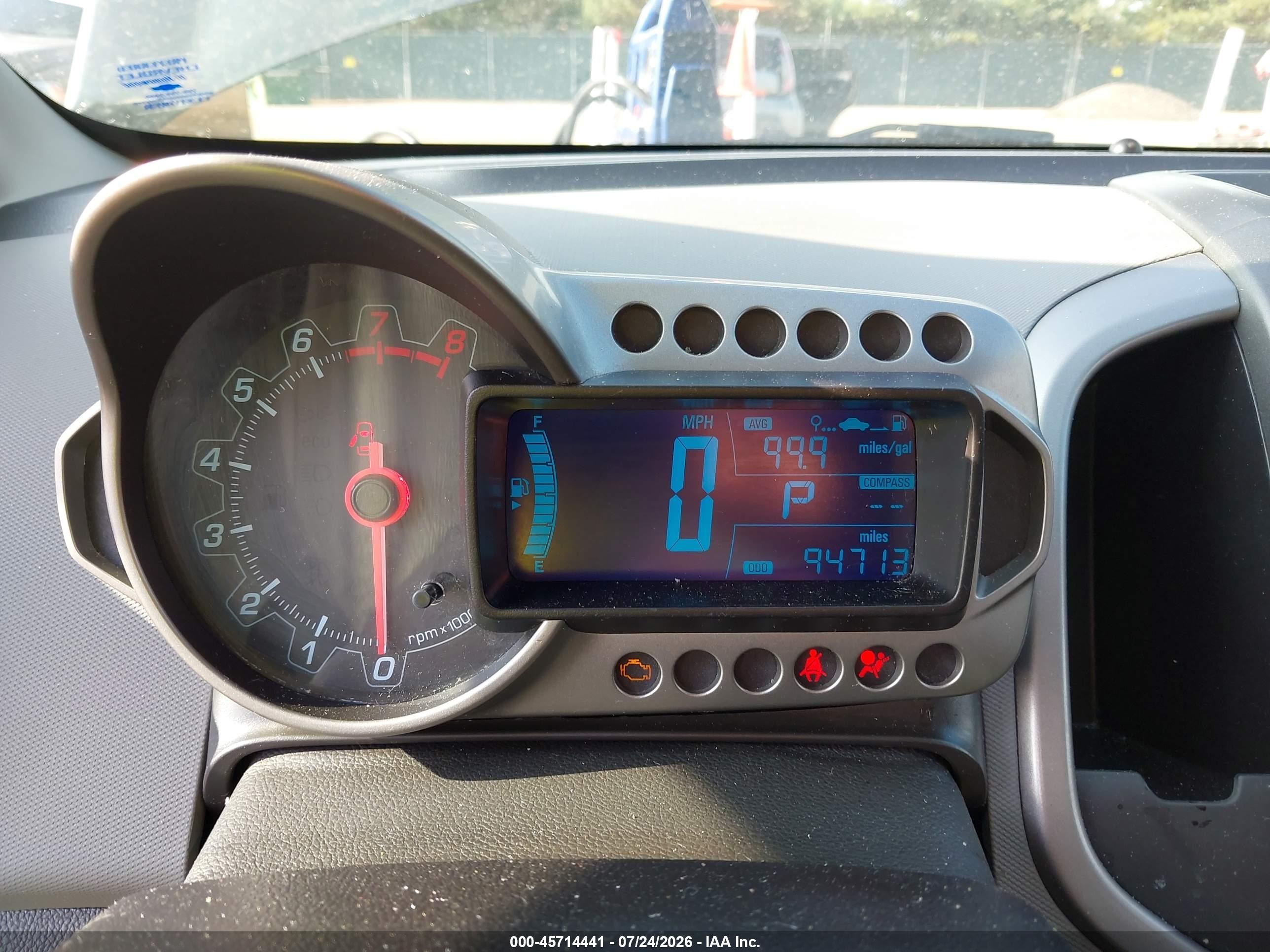 2015 Chevrolet Sonic Lt Auto Gray vin: 1G1JC5SH5F4178041