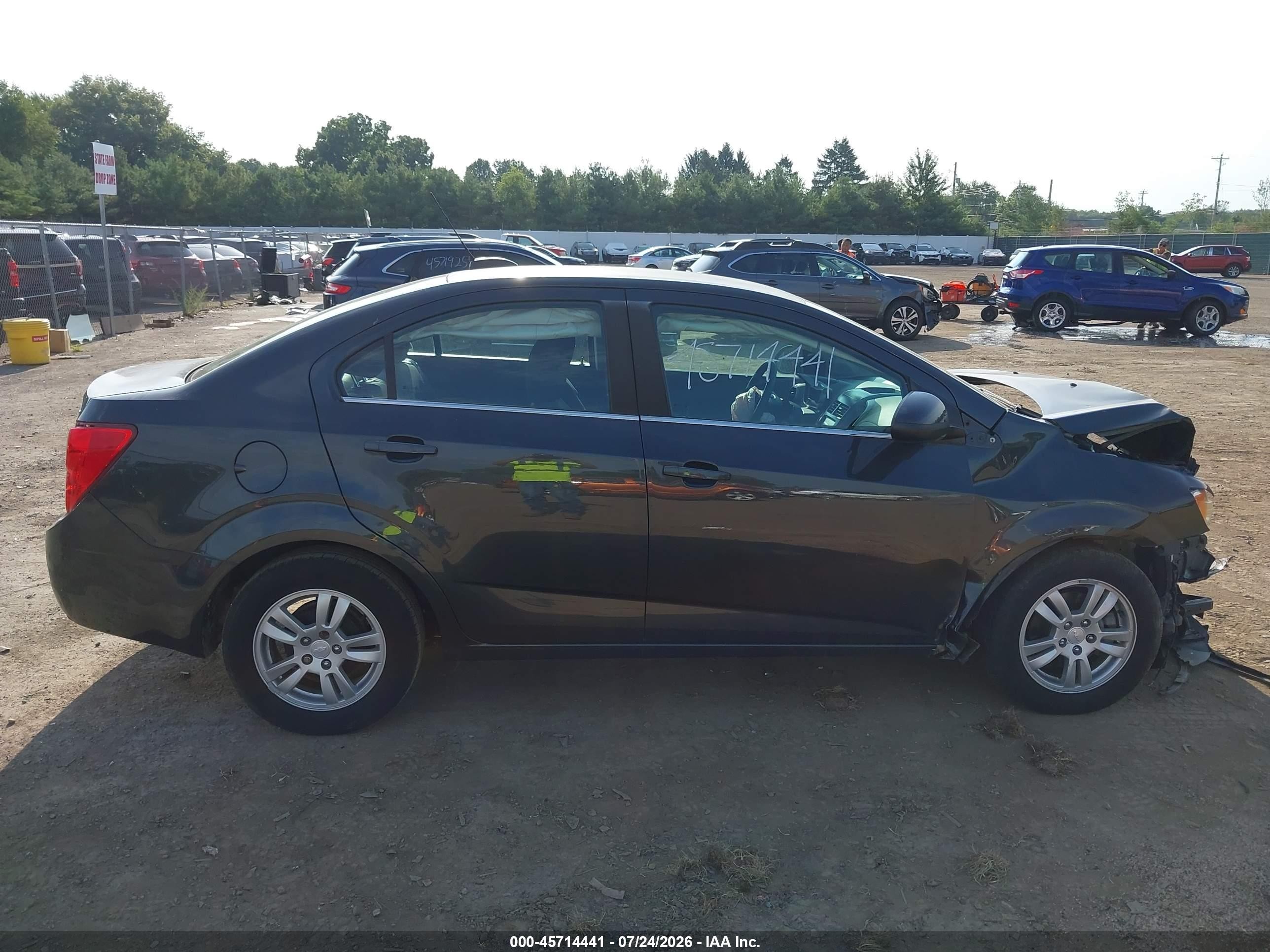 2015 Chevrolet Sonic Lt Auto Gray vin: 1G1JC5SH5F4178041