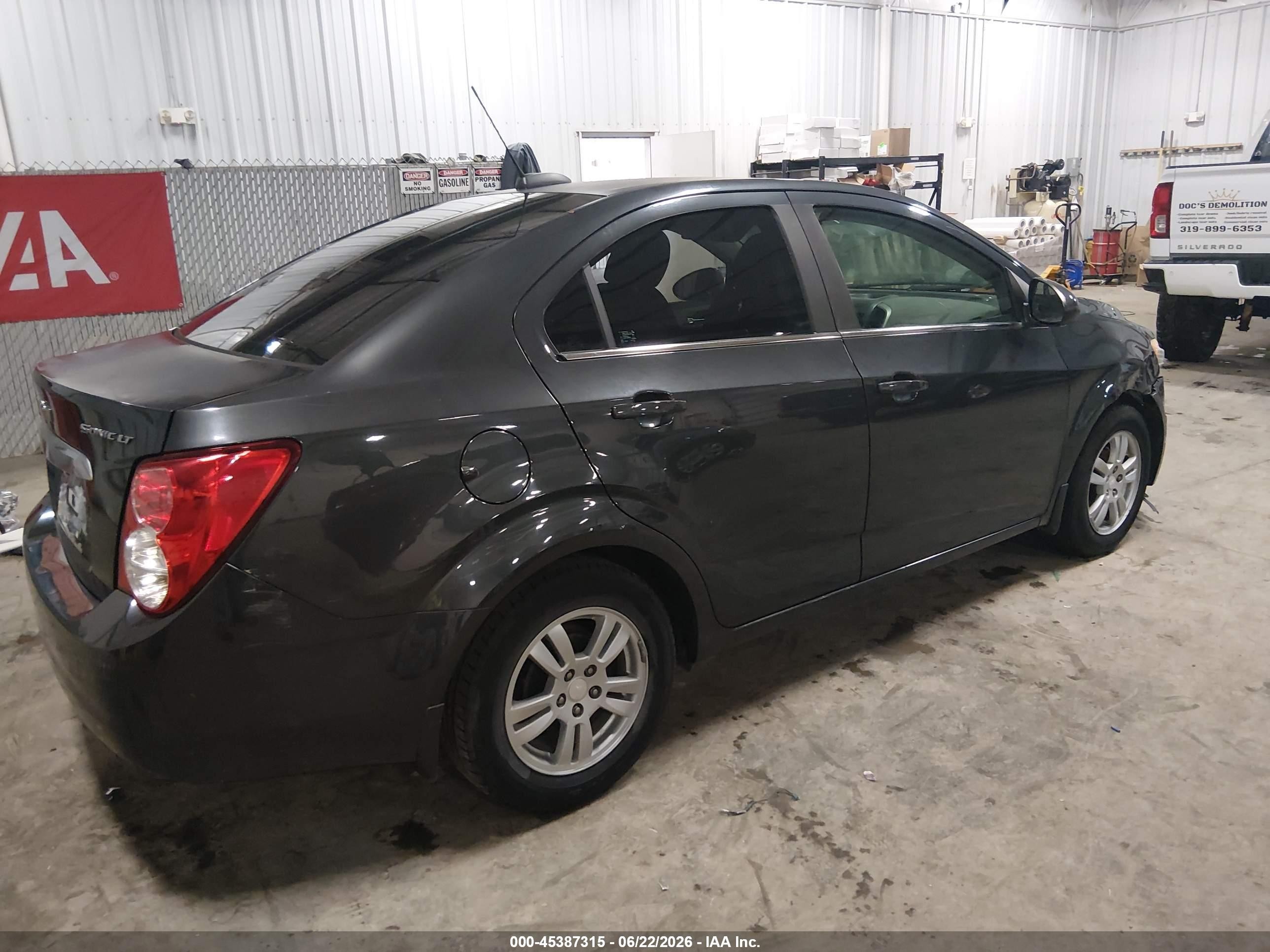 2015 Chevrolet Sonic Lt Auto Gray vin: 1G1JC5SH5F4184955