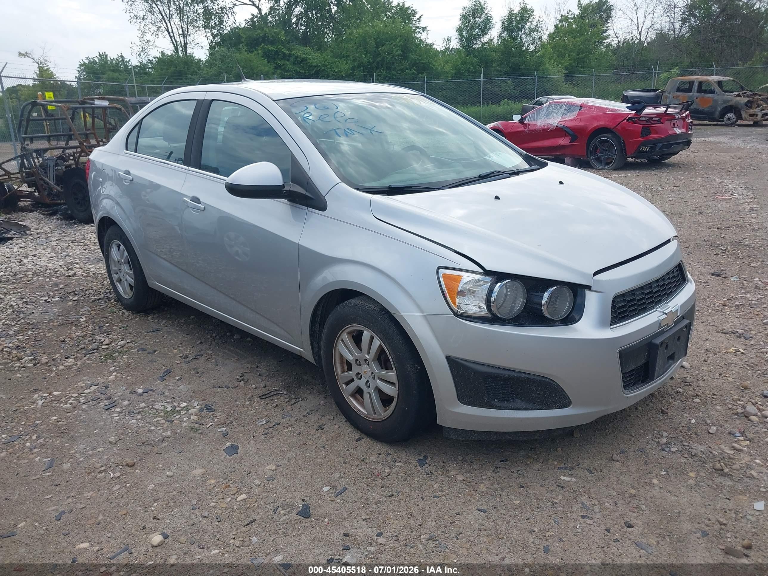 2012 Chevrolet Sonic 2lt Серый vin: 1G1JC5SH6C4106759