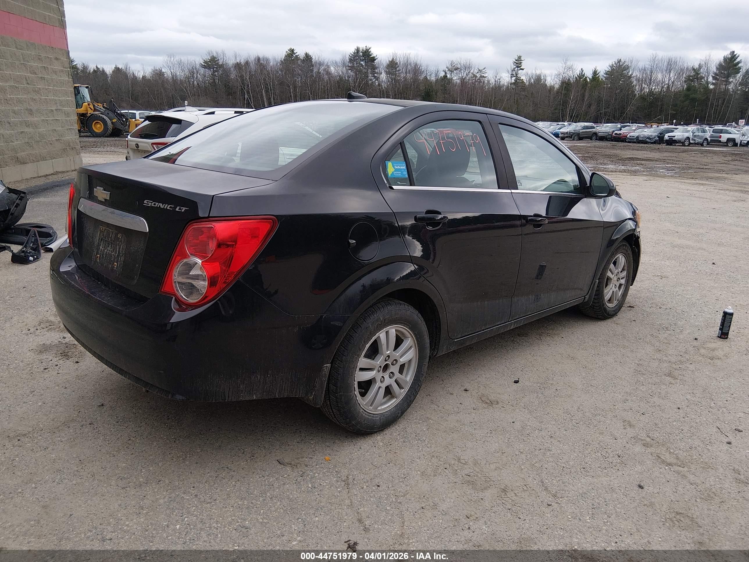 2012 Chevrolet Sonic 2lt Black vin: 1G1JC5SH6C4166458