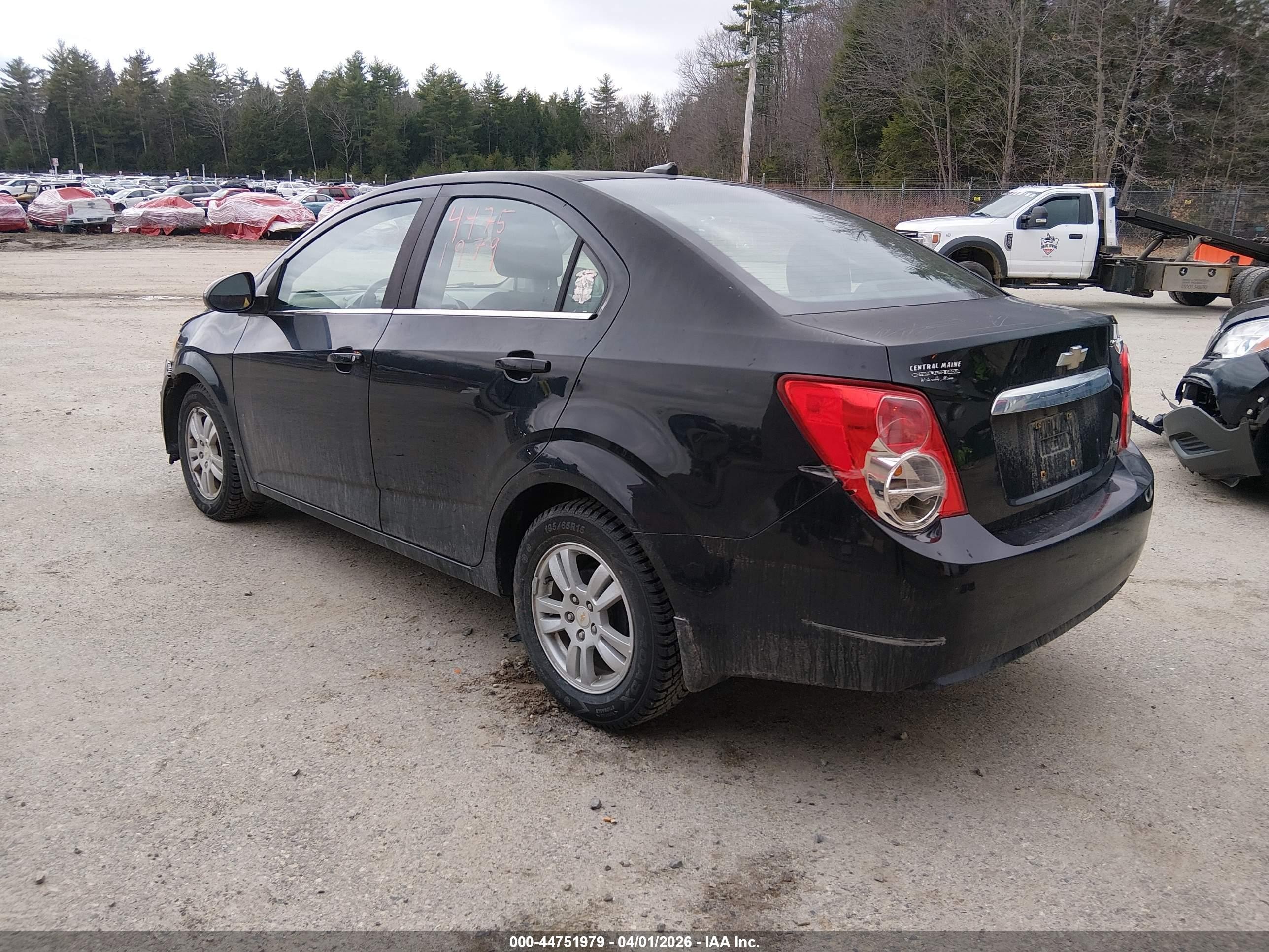 2012 Chevrolet Sonic 2lt Black vin: 1G1JC5SH6C4166458