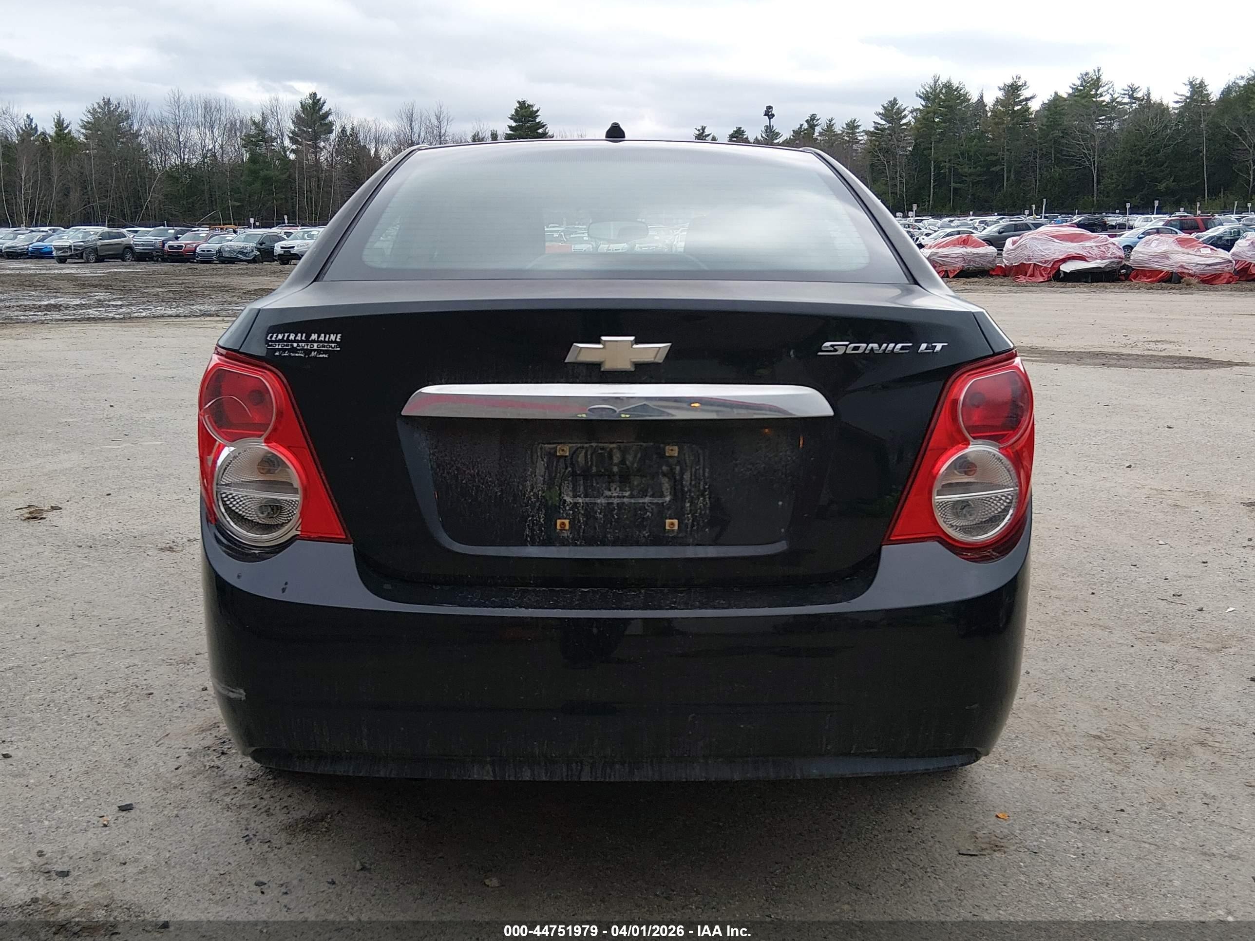 2012 Chevrolet Sonic 2lt Black vin: 1G1JC5SH6C4166458