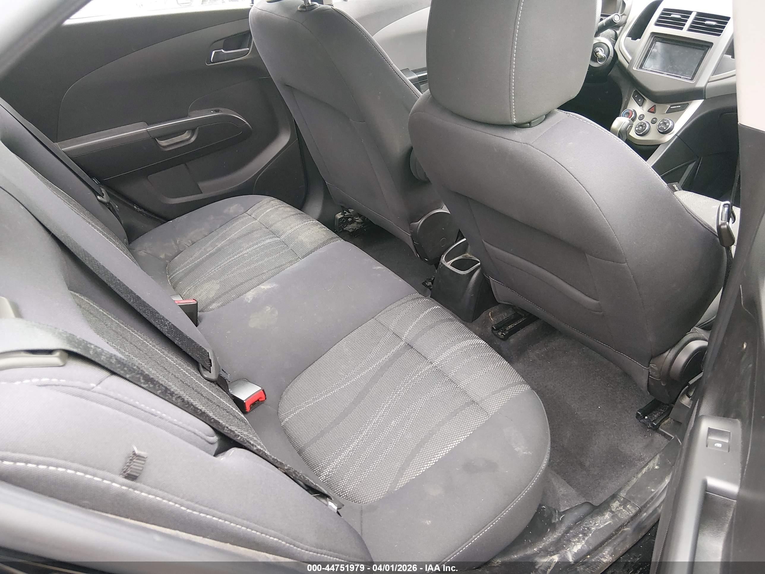 2012 Chevrolet Sonic 2lt Black vin: 1G1JC5SH6C4166458