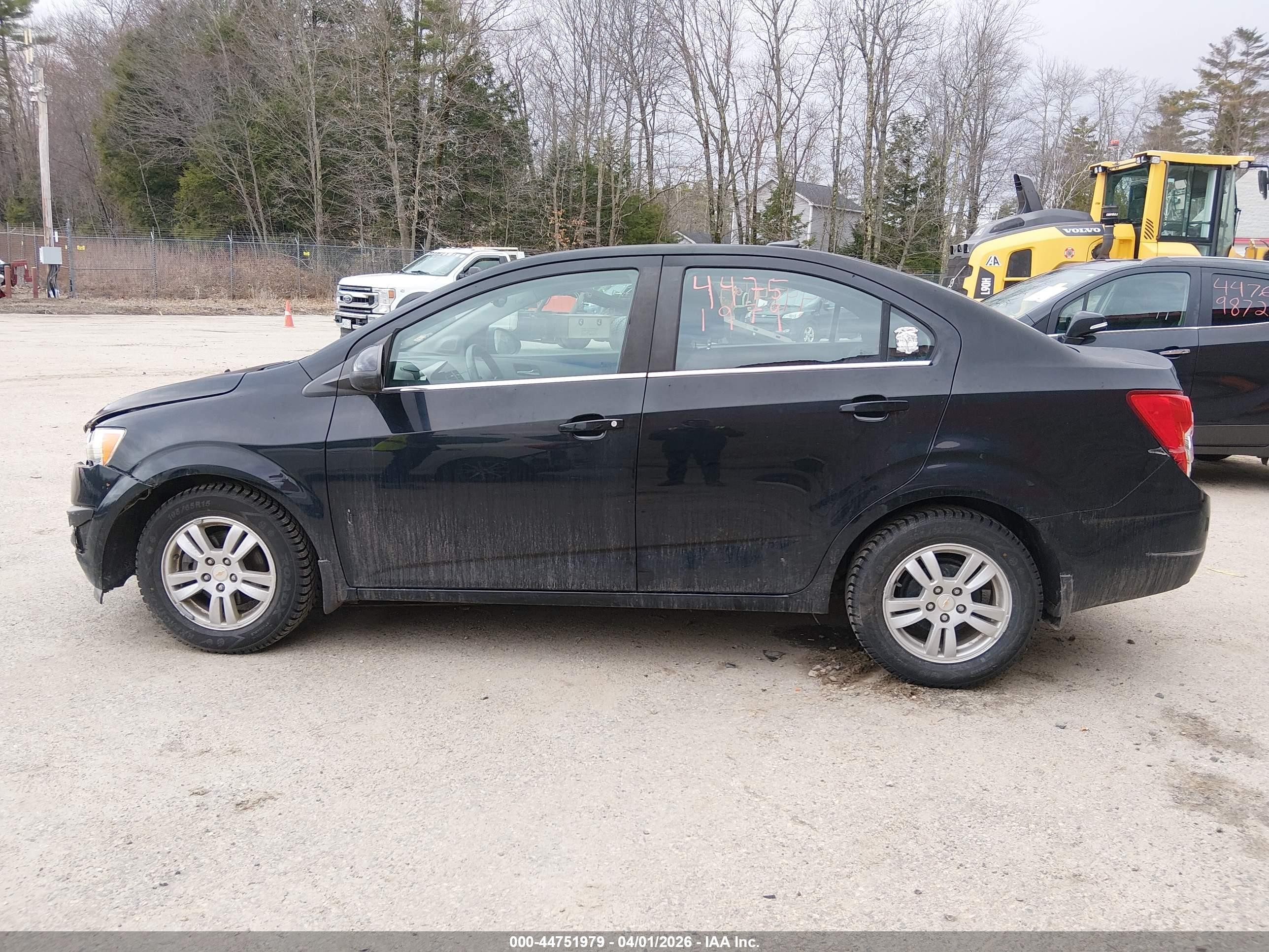 2012 Chevrolet Sonic 2lt Black vin: 1G1JC5SH6C4166458