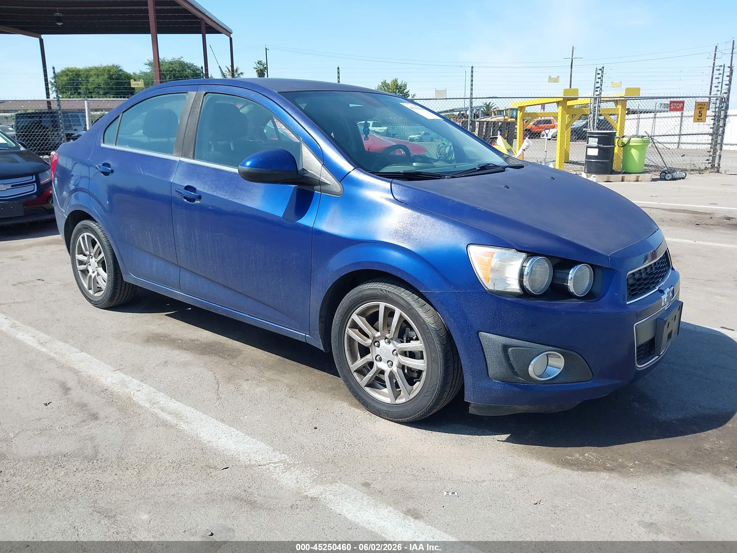 2012 Chevrolet Sonic 2lt Blue vin: 1G1JC5SH6C4220101
