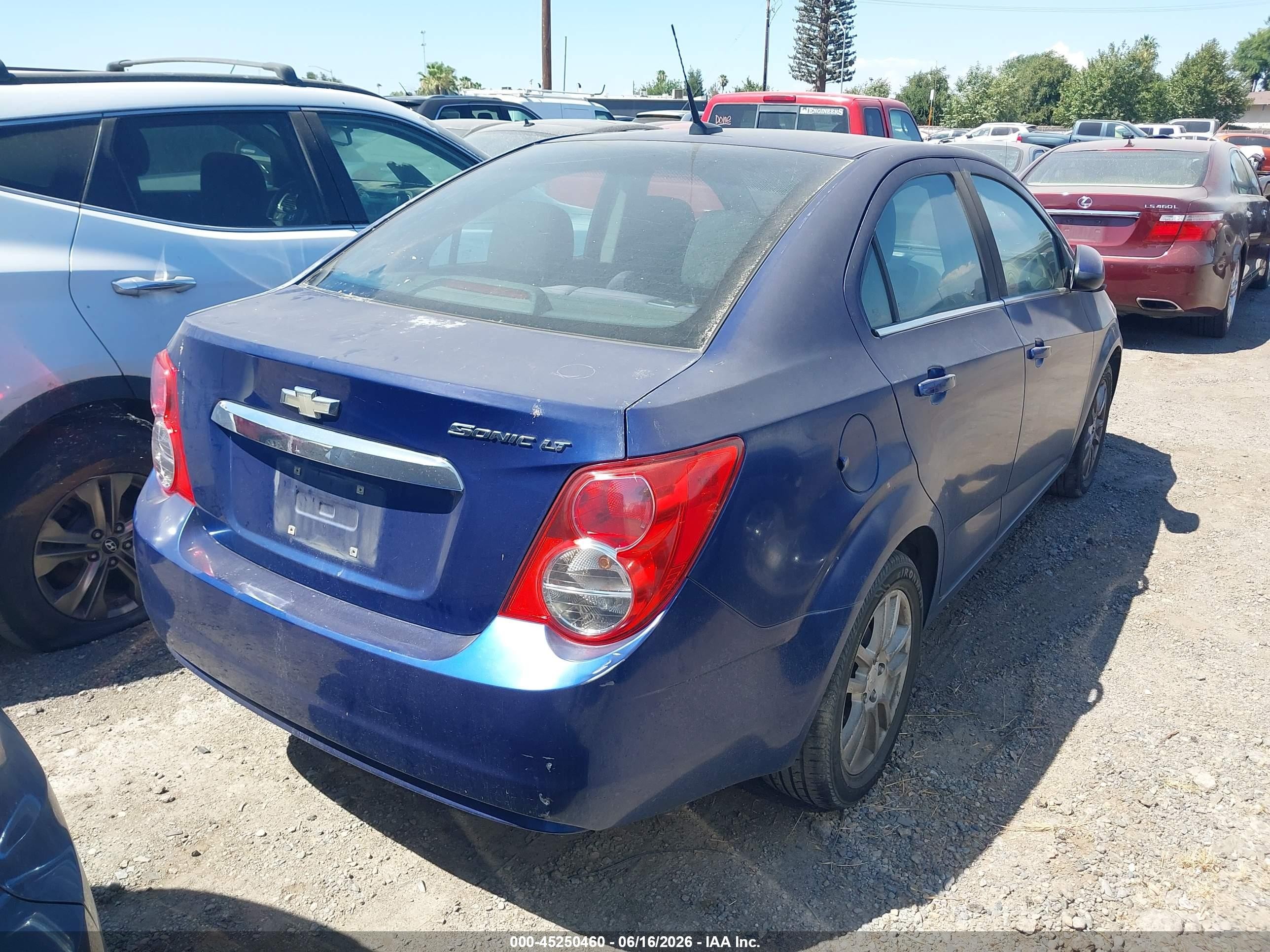 2012 Chevrolet Sonic 2lt Blue vin: 1G1JC5SH6C4220101