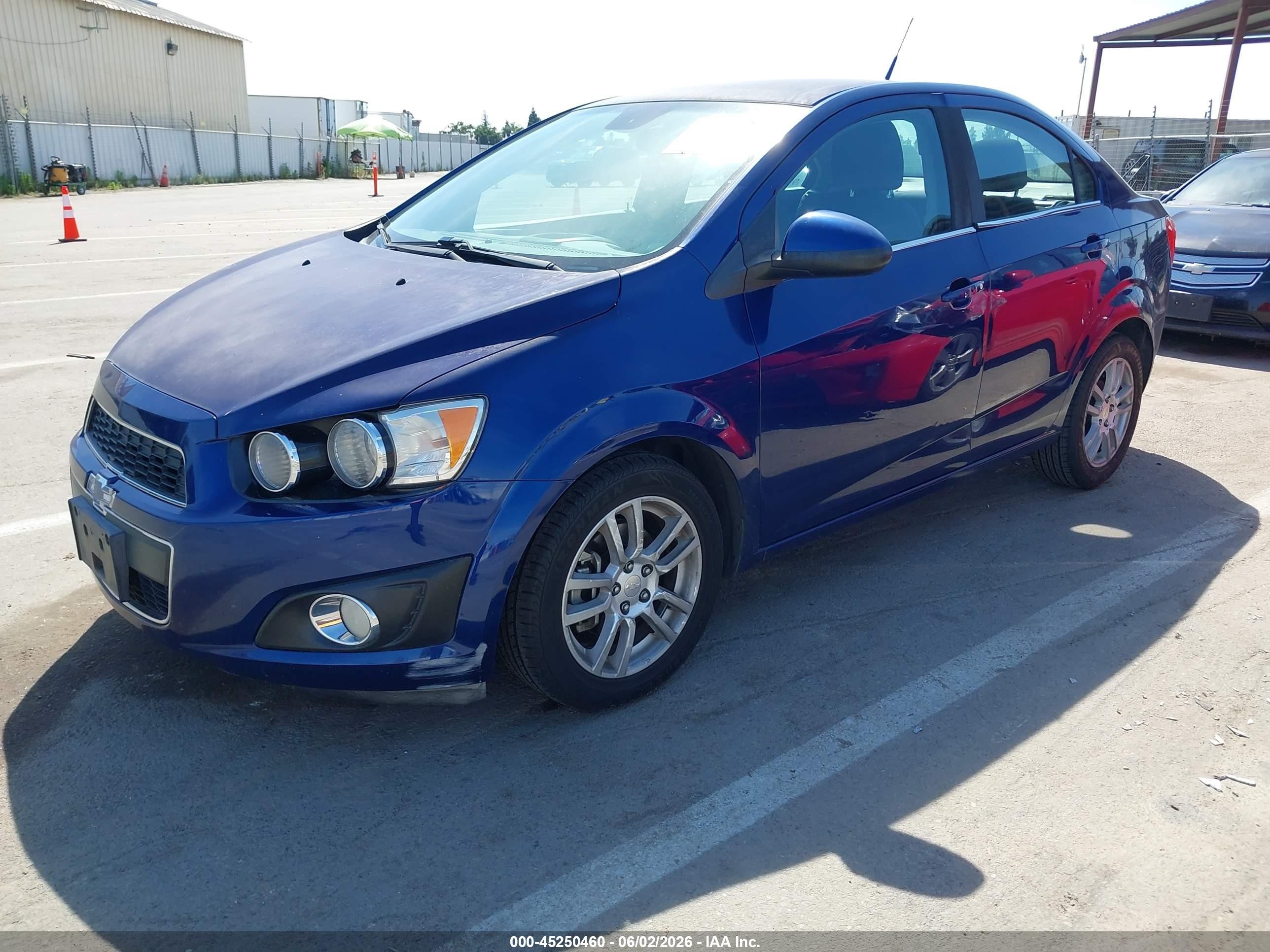 2012 Chevrolet Sonic 2lt Blue vin: 1G1JC5SH6C4220101