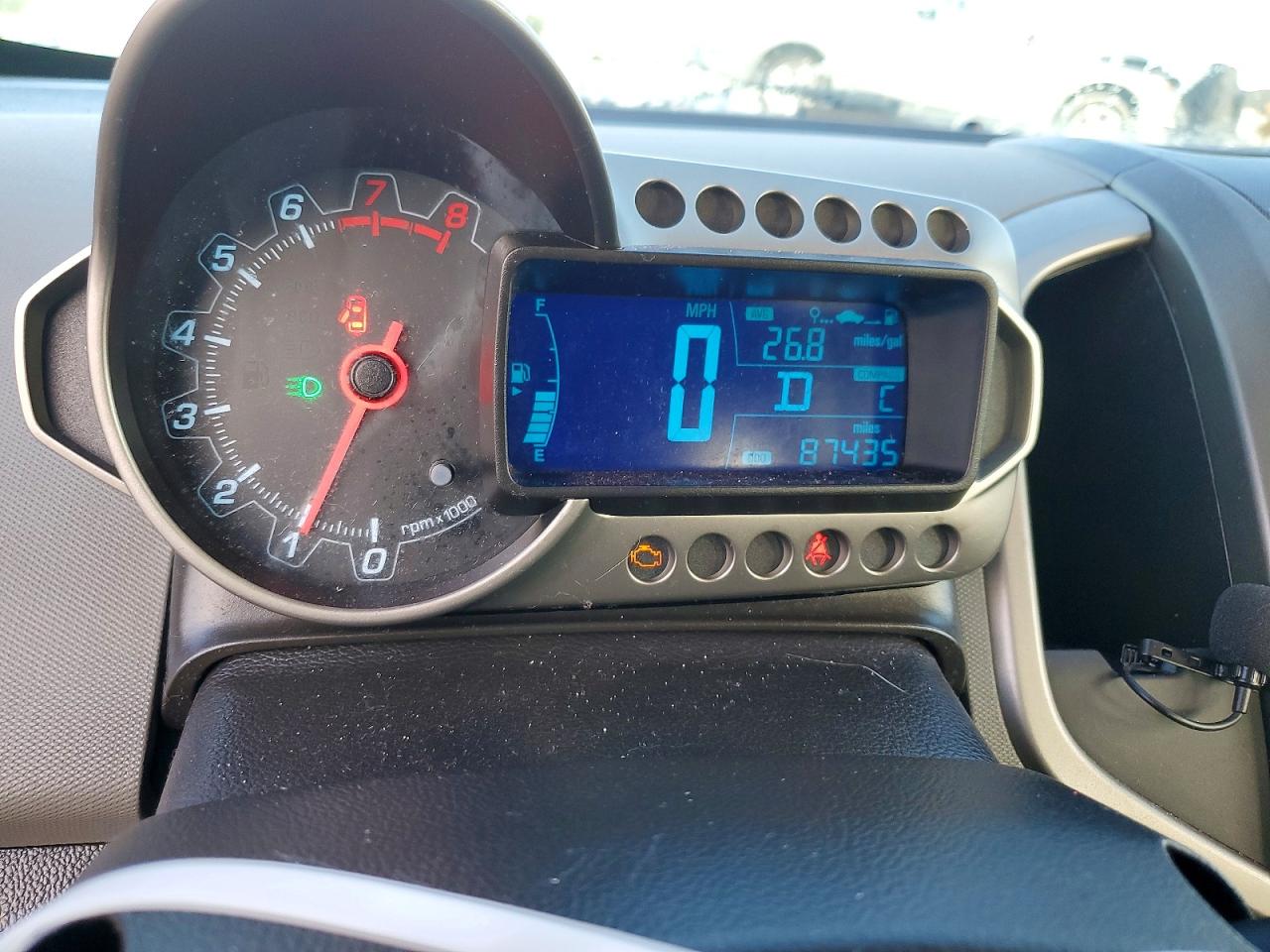 2013 Chevrolet Sonic Lt Красный vin: 1G1JC5SH6D4197999