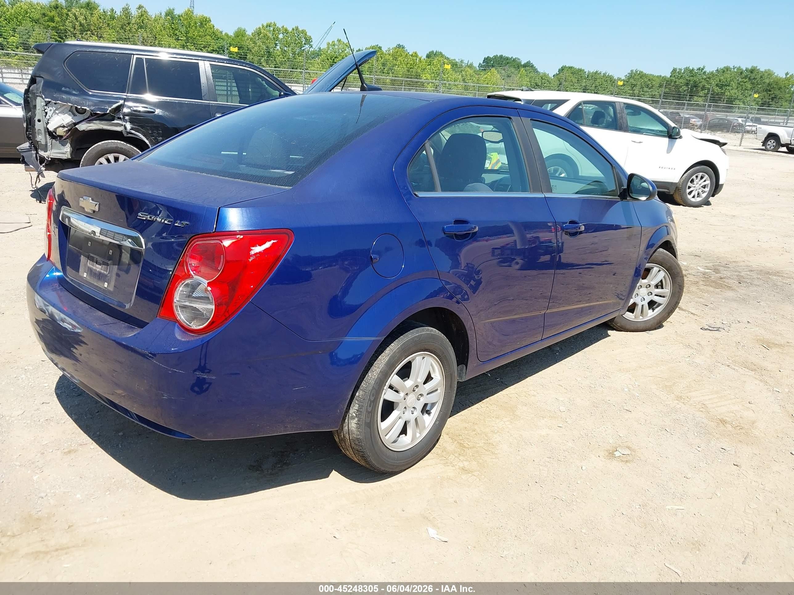 2013 Chevrolet Sonic Lt Auto Blue vin: 1G1JC5SH6D4202148