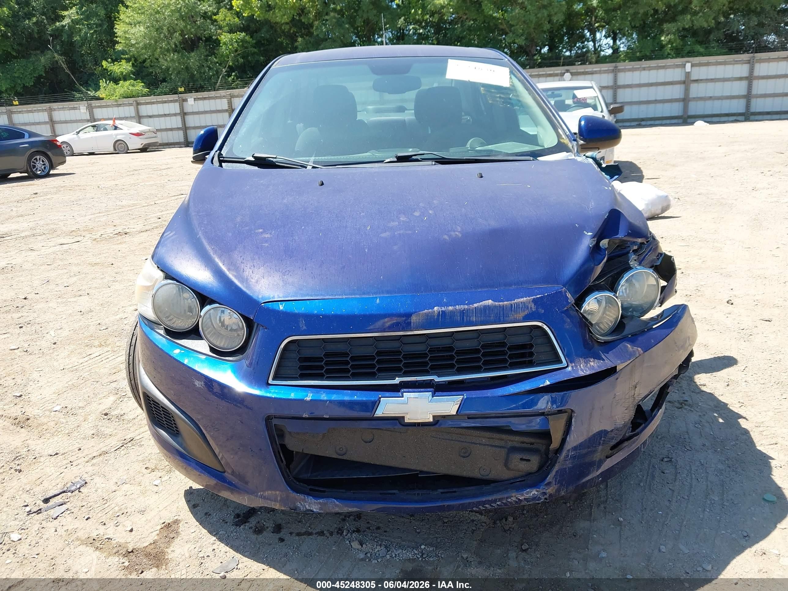 2013 Chevrolet Sonic Lt Auto Blue vin: 1G1JC5SH6D4202148
