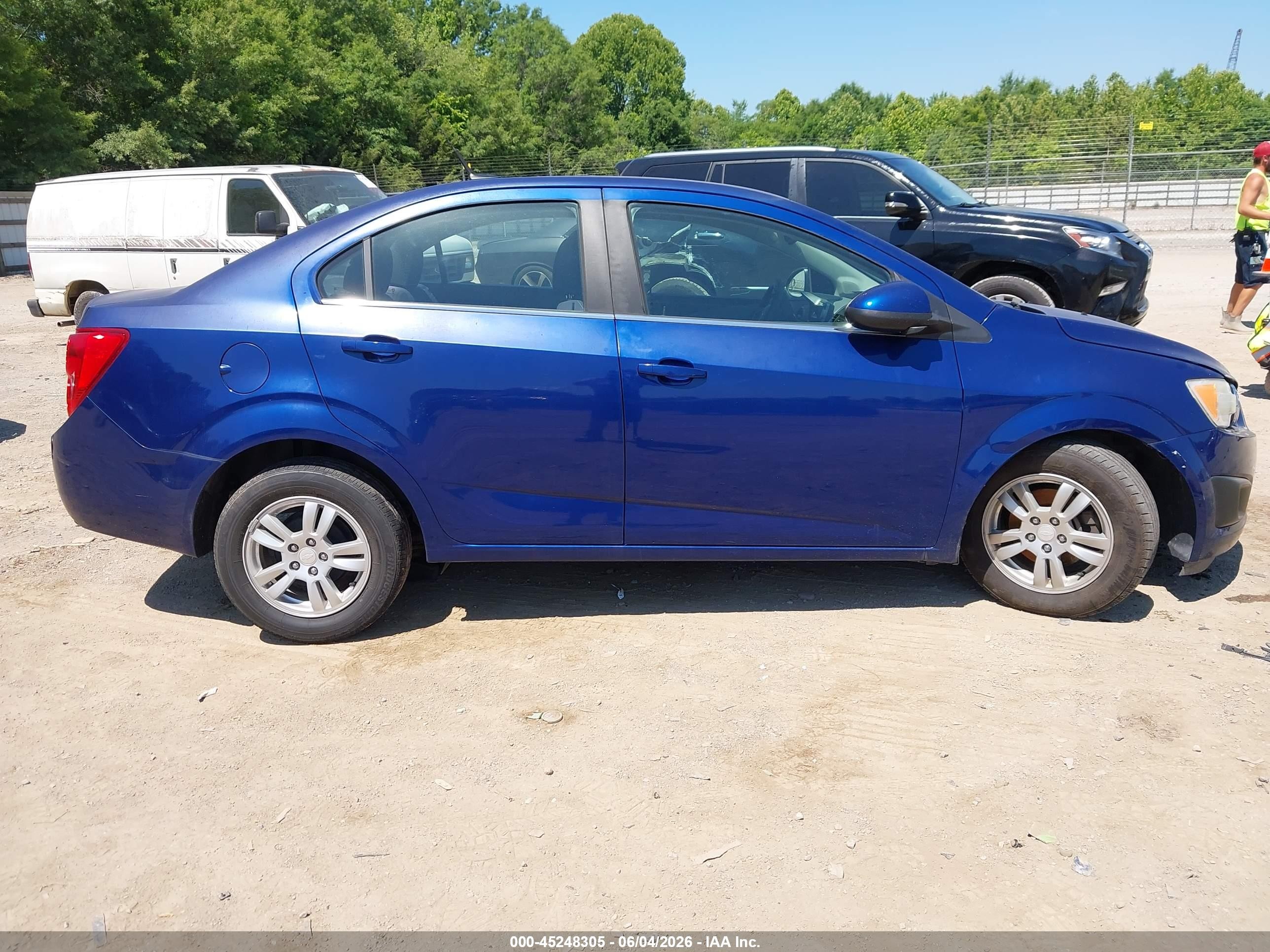2013 Chevrolet Sonic Lt Auto Blue vin: 1G1JC5SH6D4202148