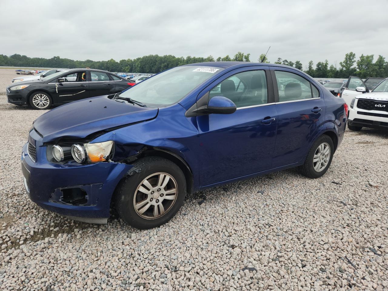 2013 Chevrolet Sonic Lt Blue vin: 1G1JC5SH6D4242312