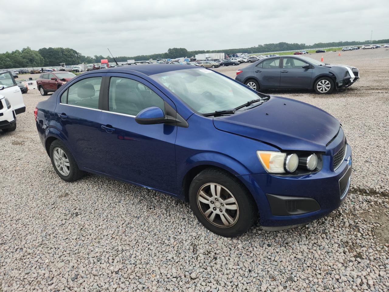 2013 Chevrolet Sonic Lt Blue vin: 1G1JC5SH6D4242312
