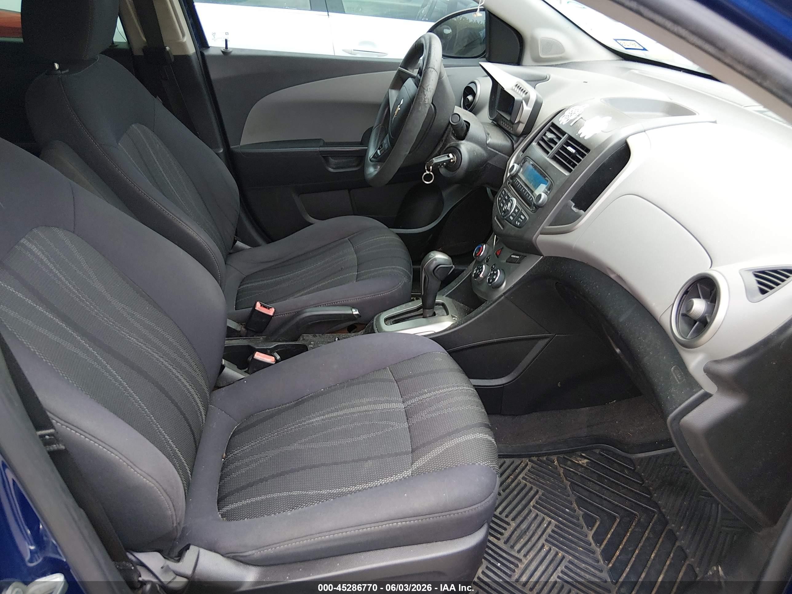 2013 Chevrolet Sonic Lt Auto Blue vin: 1G1JC5SH6D4242620