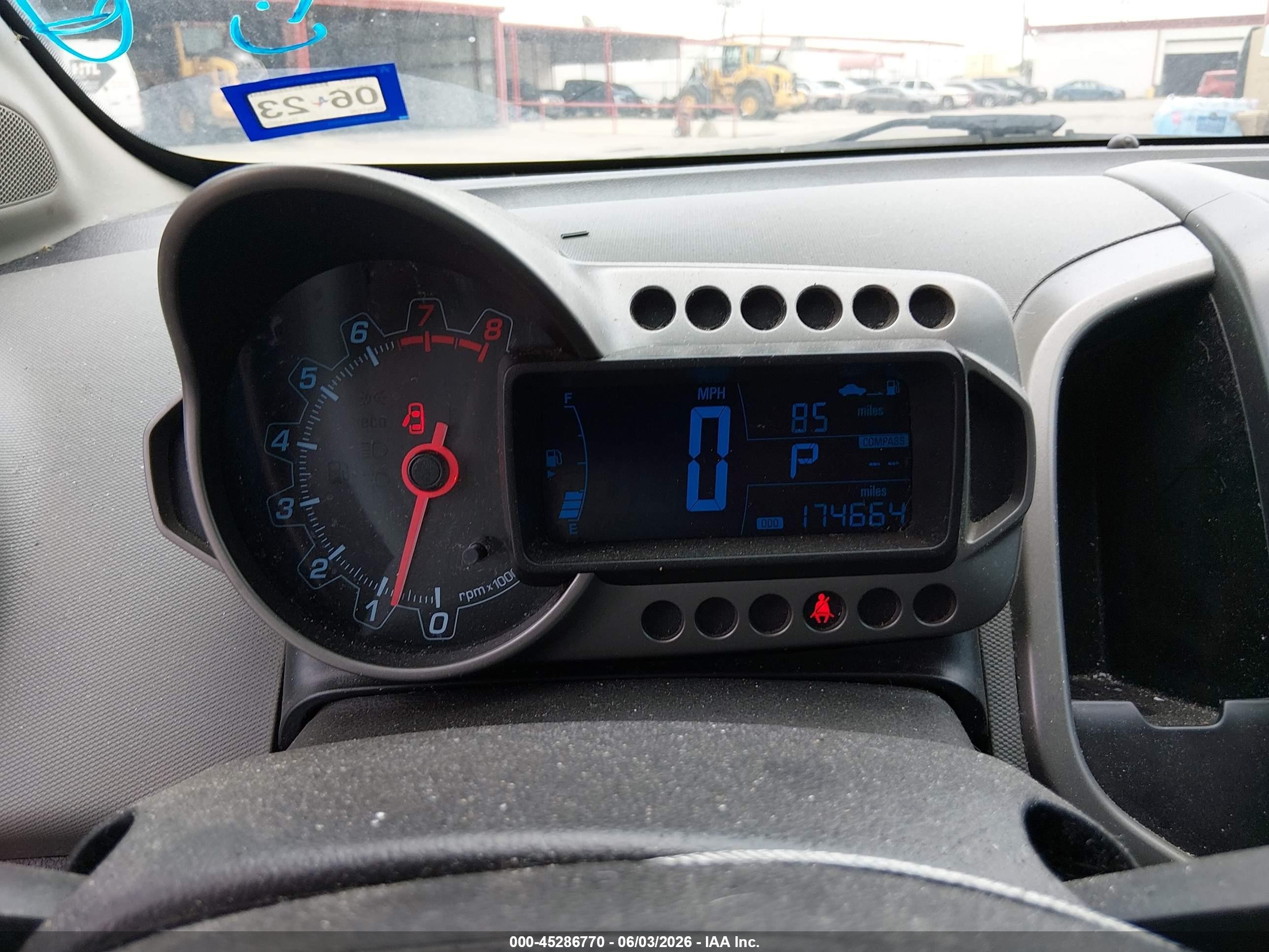 2013 Chevrolet Sonic Lt Auto Blue vin: 1G1JC5SH6D4242620