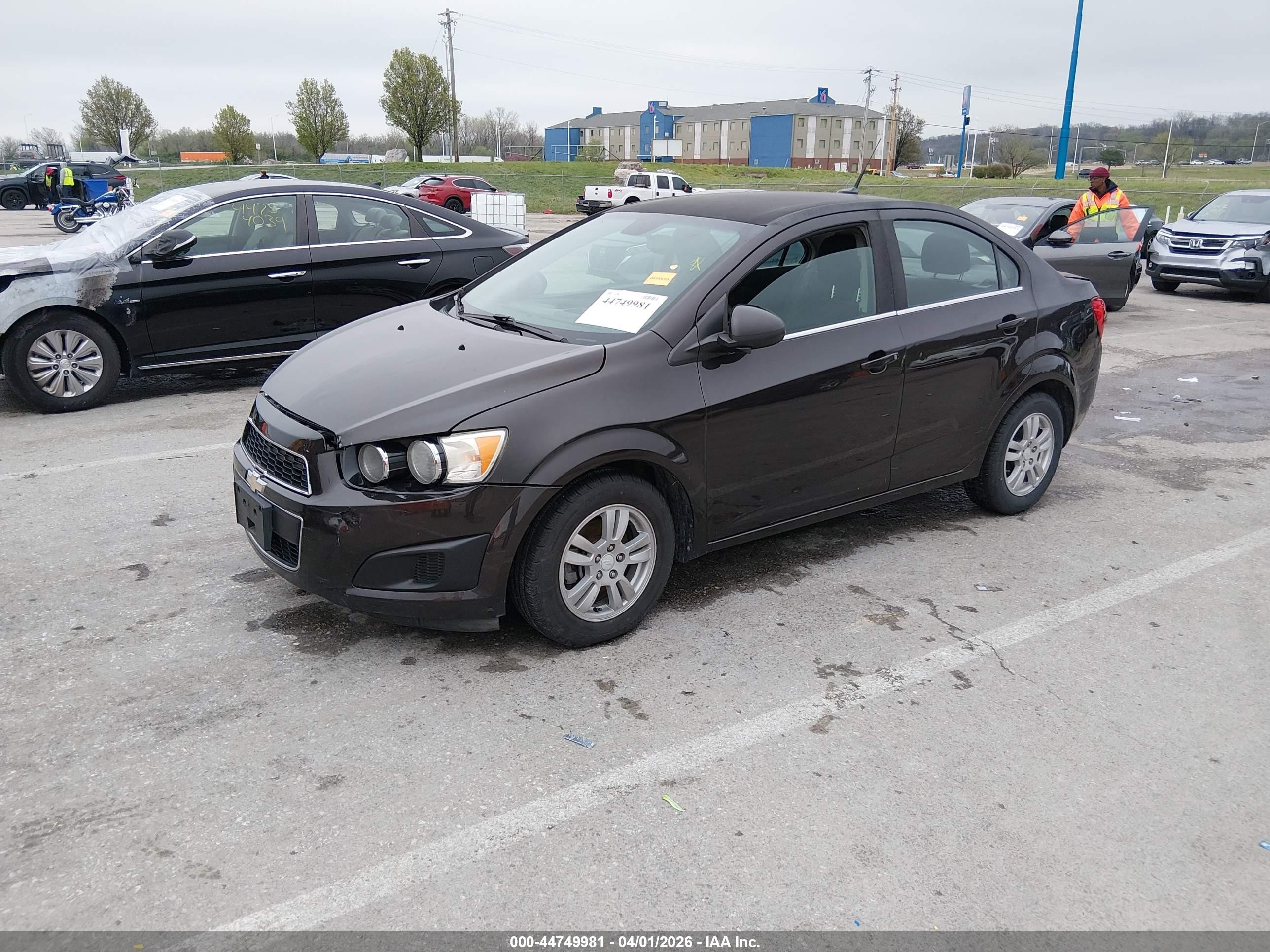 2013 Chevrolet Sonic Lt Auto Black vin: 1G1JC5SH6D4246120