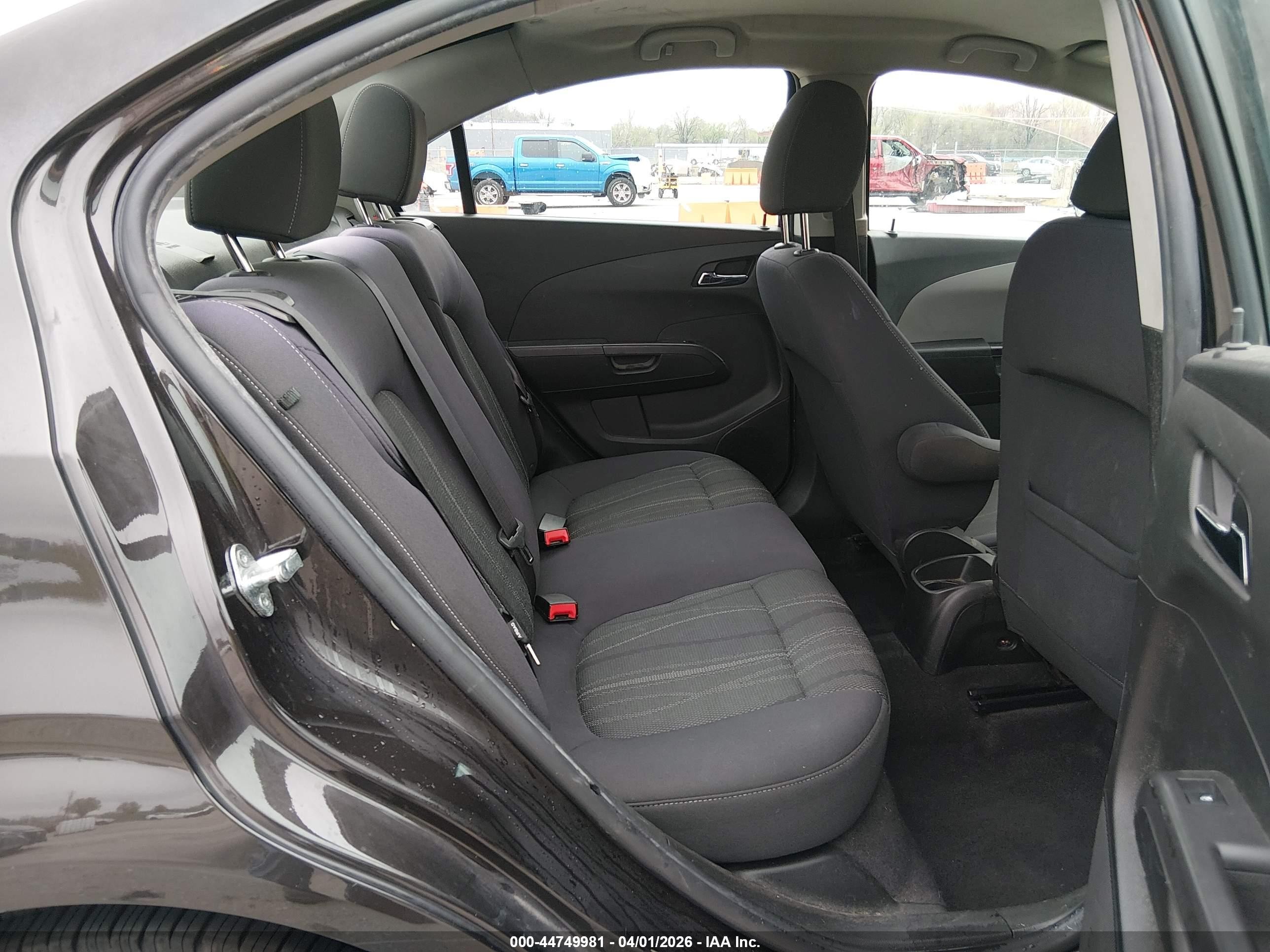 2013 Chevrolet Sonic Lt Auto Black vin: 1G1JC5SH6D4246120