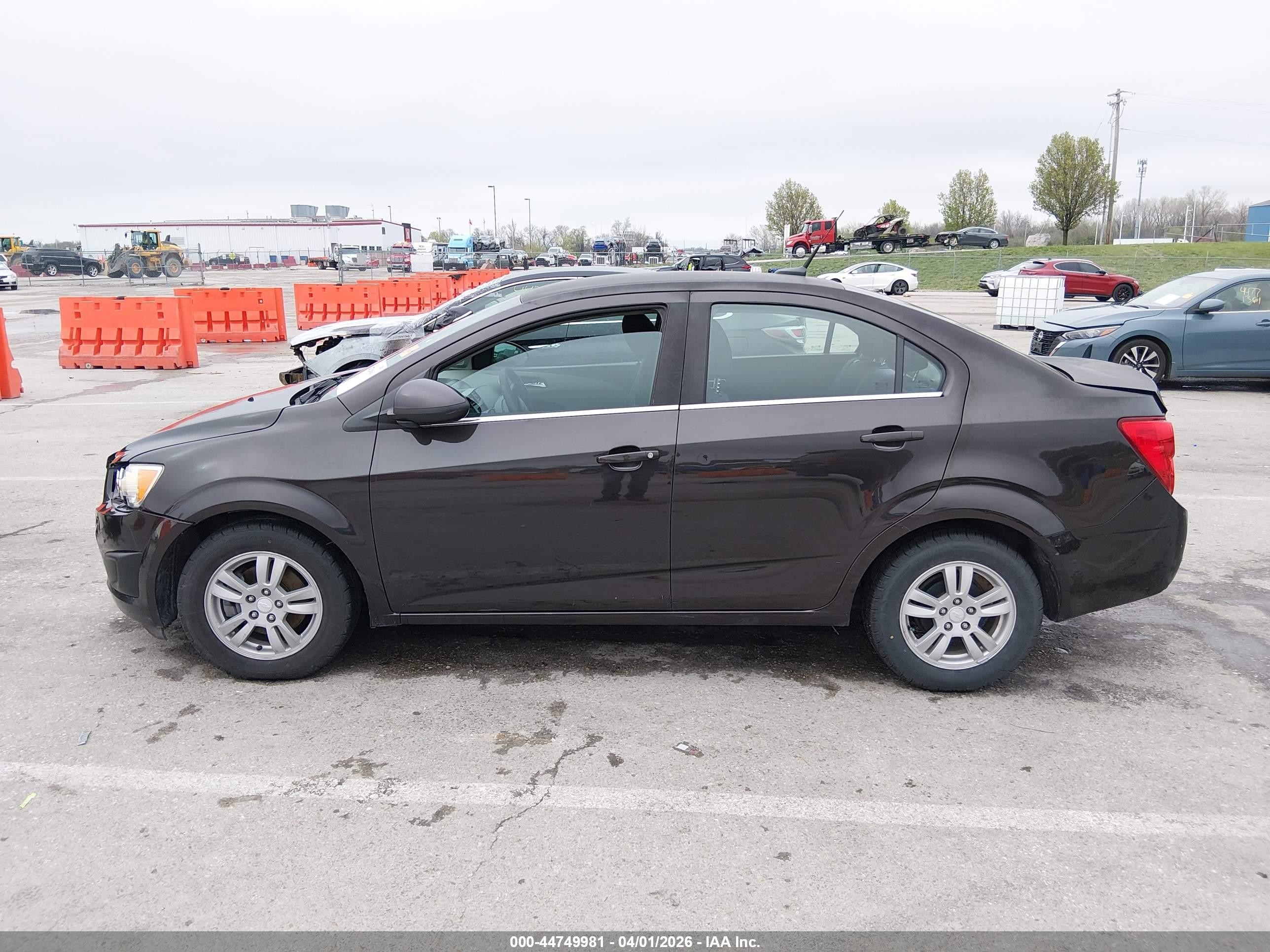 2013 Chevrolet Sonic Lt Auto Black vin: 1G1JC5SH6D4246120