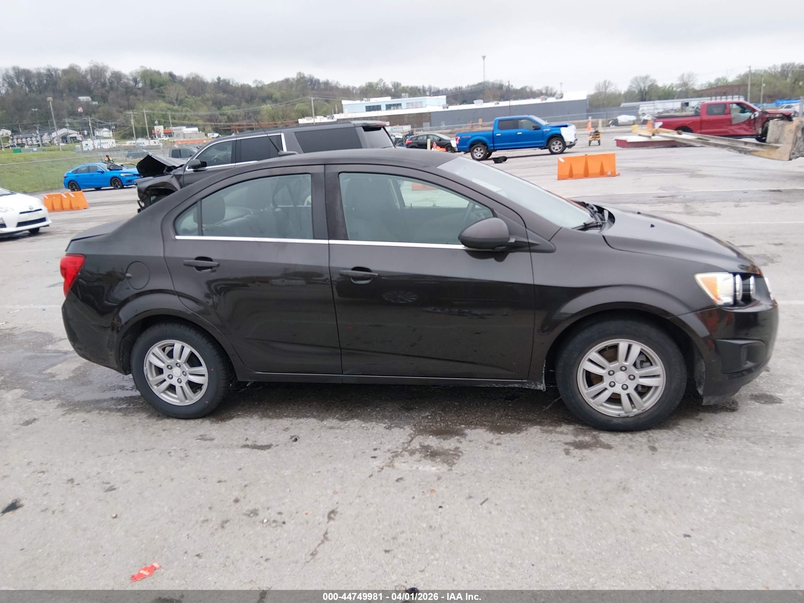 2013 Chevrolet Sonic Lt Auto Black vin: 1G1JC5SH6D4246120