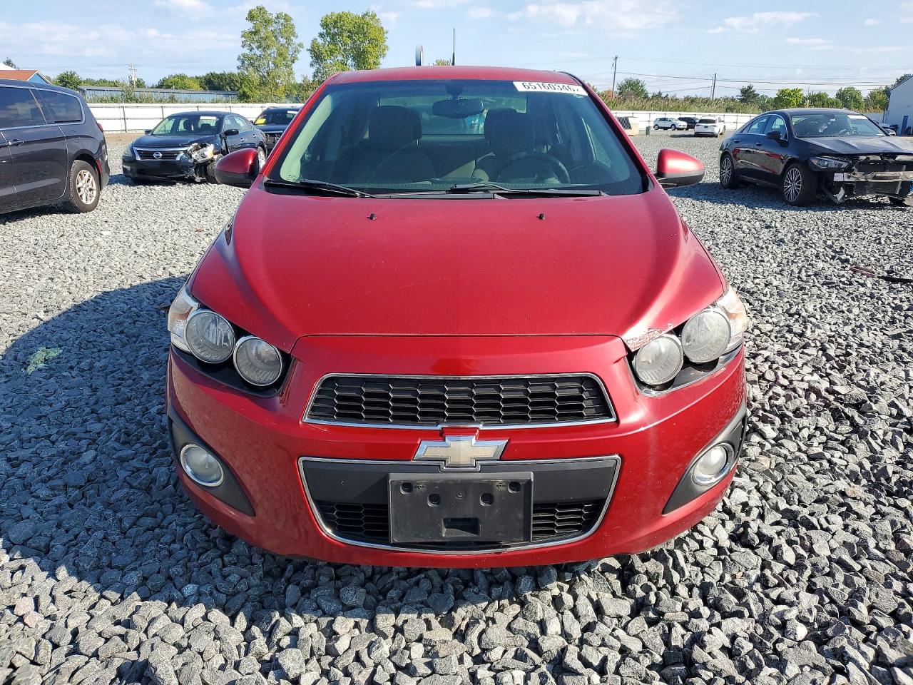 2014 Chevrolet Sonic Lt Red vin: 1G1JC5SH6E4140638