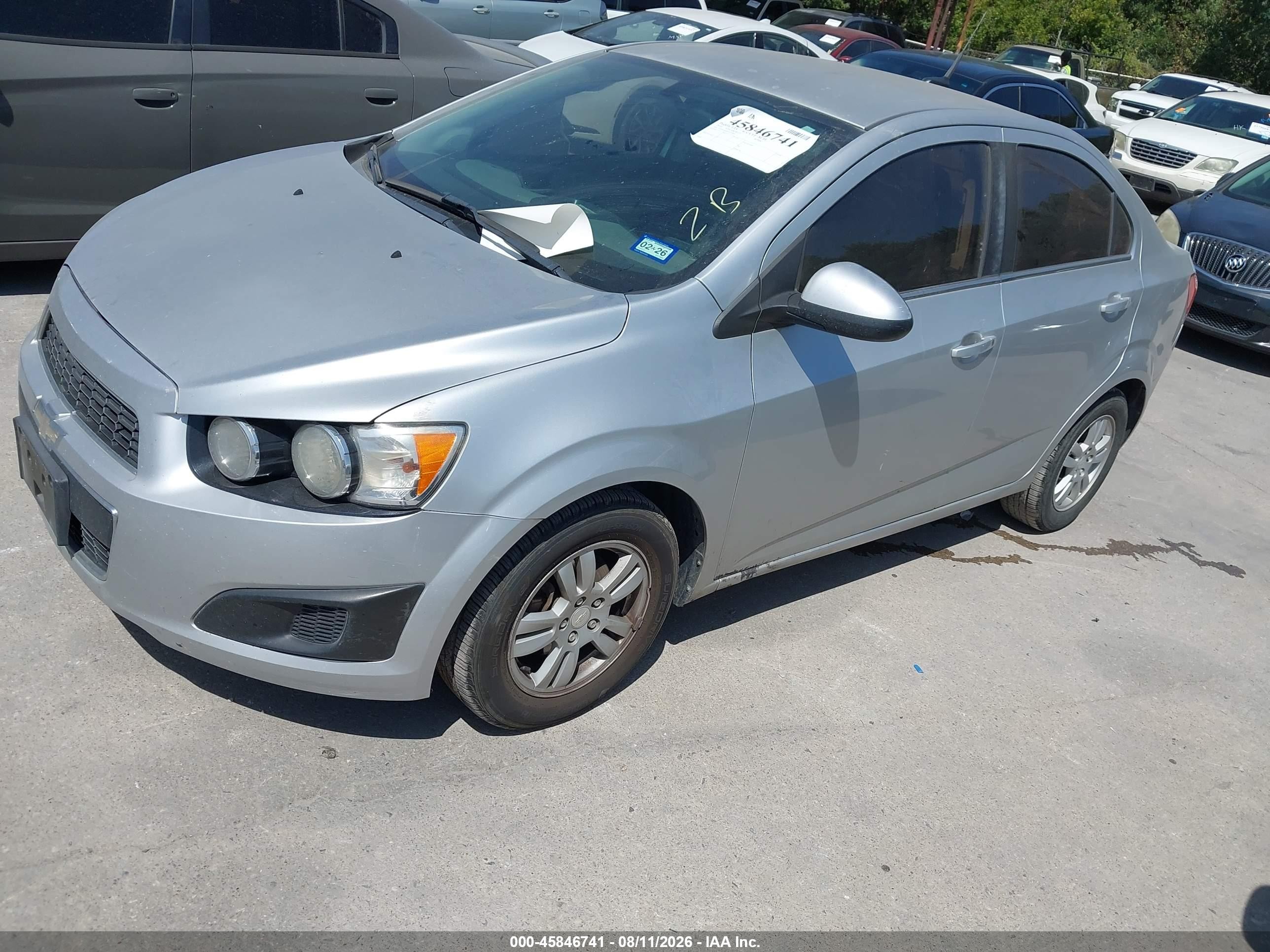 2014 Chevrolet Sonic Lt Auto Silver vin: 1G1JC5SH6E4172893