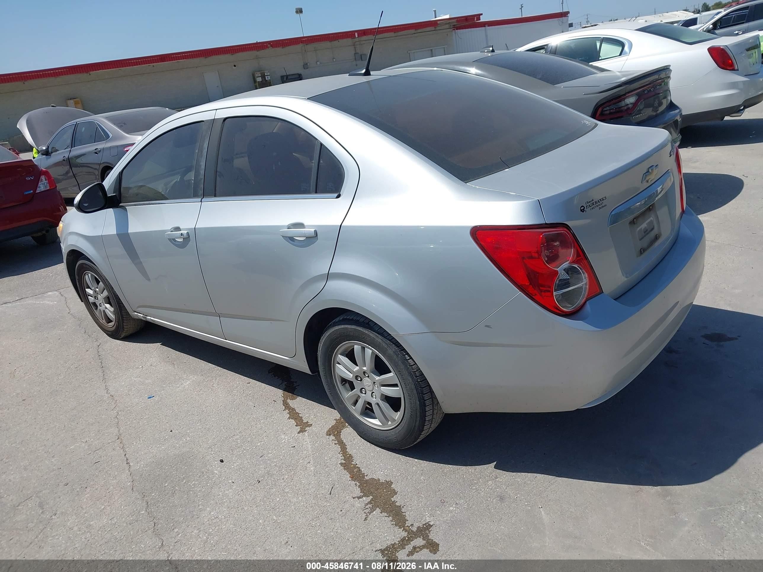 2014 Chevrolet Sonic Lt Auto Silver vin: 1G1JC5SH6E4172893
