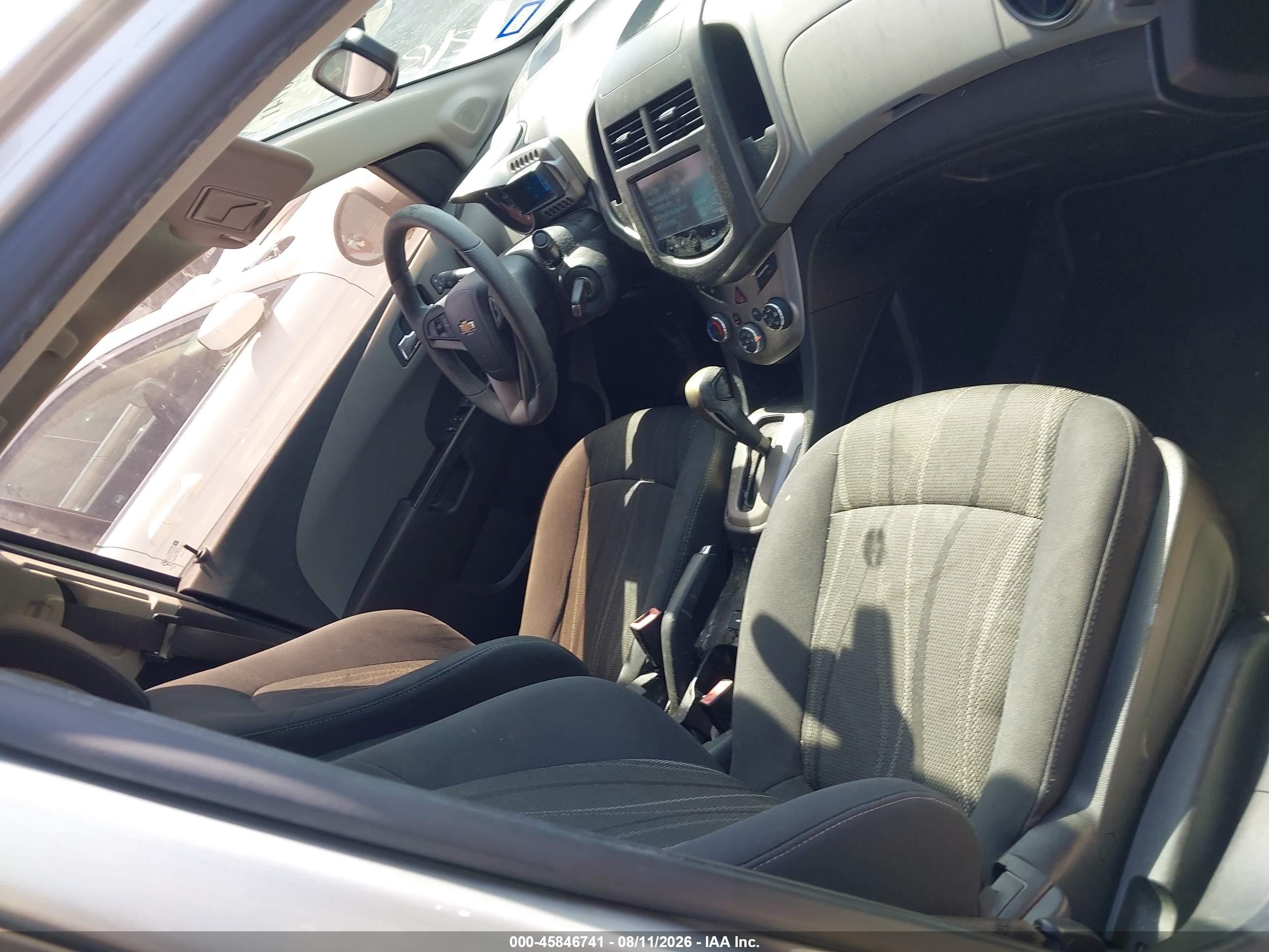 2014 Chevrolet Sonic Lt Auto Silver vin: 1G1JC5SH6E4172893