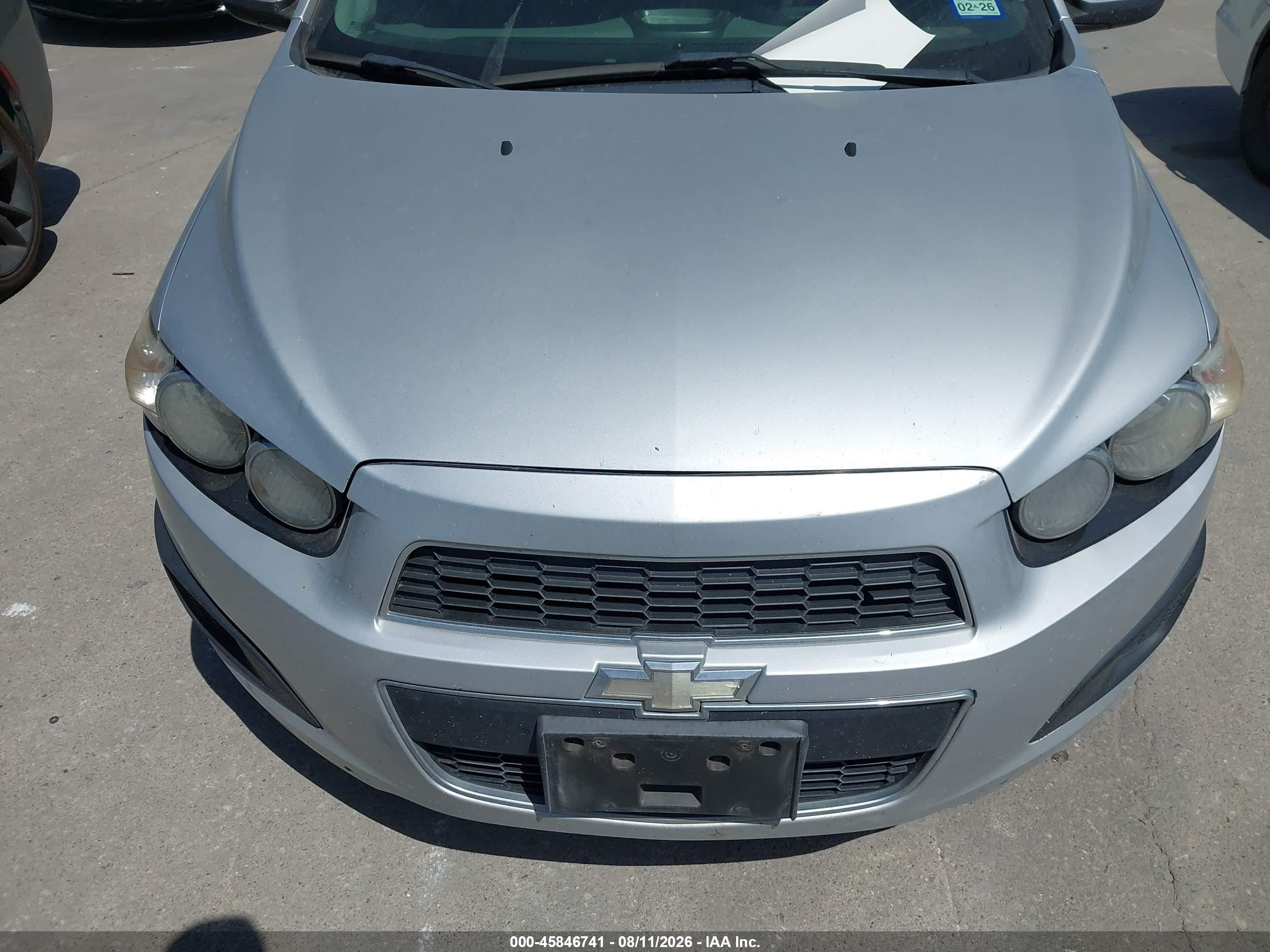 2014 Chevrolet Sonic Lt Auto Silver vin: 1G1JC5SH6E4172893