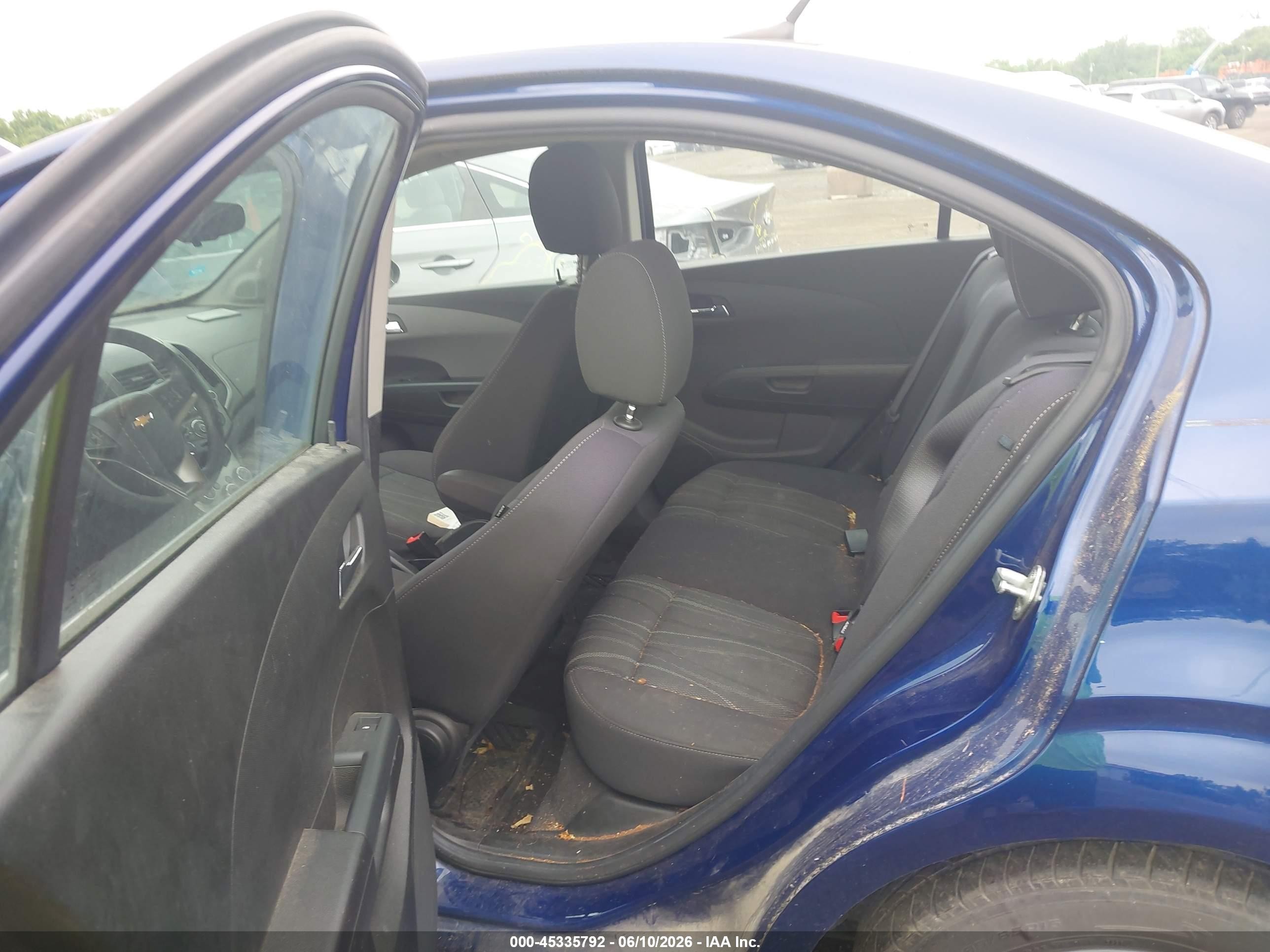 2014 Chevrolet Sonic Lt Auto Blue vin: 1G1JC5SH6E4230727