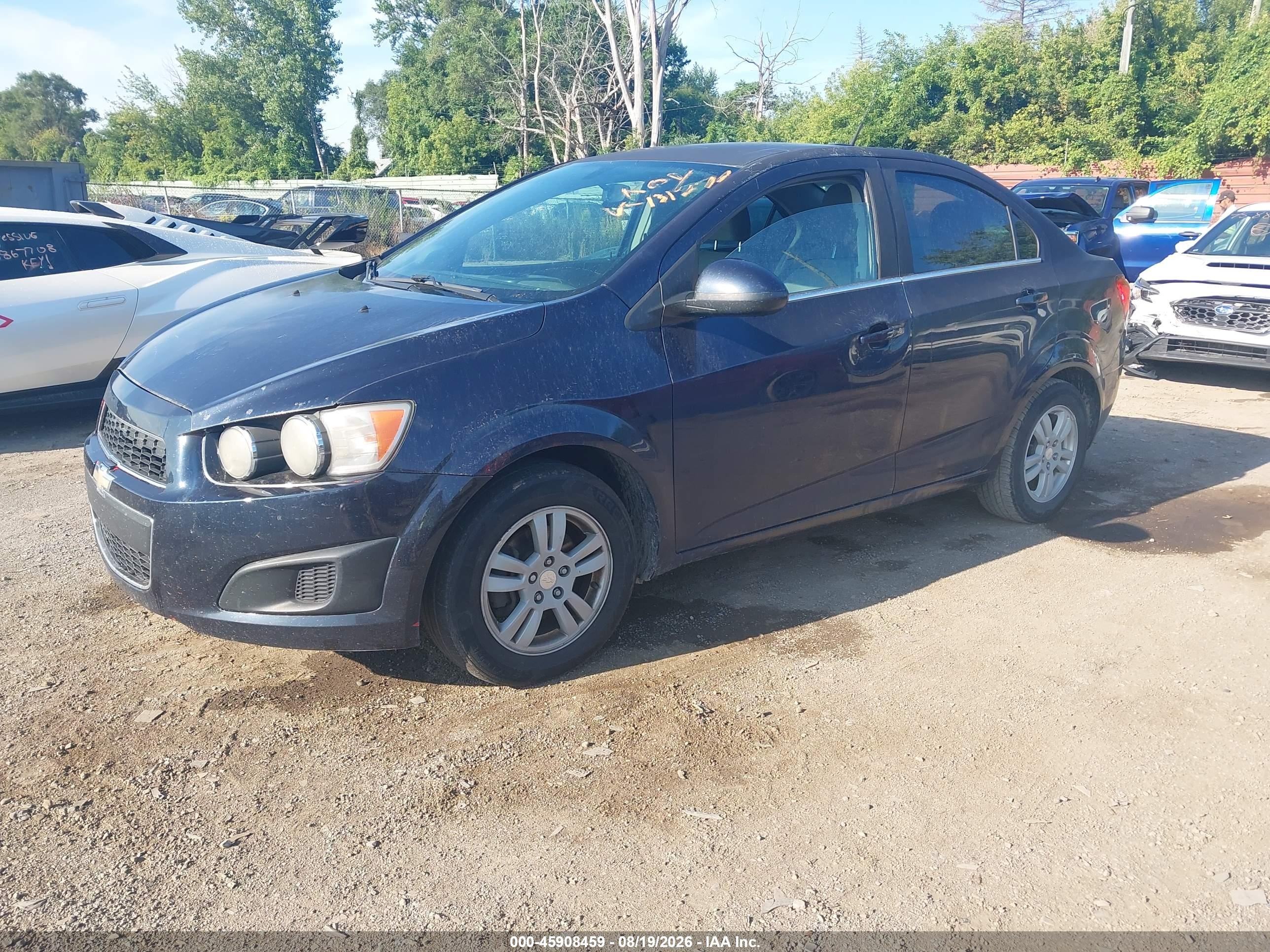 2015 Chevrolet Sonic Lt Auto Blue vin: 1G1JC5SH6F4131276