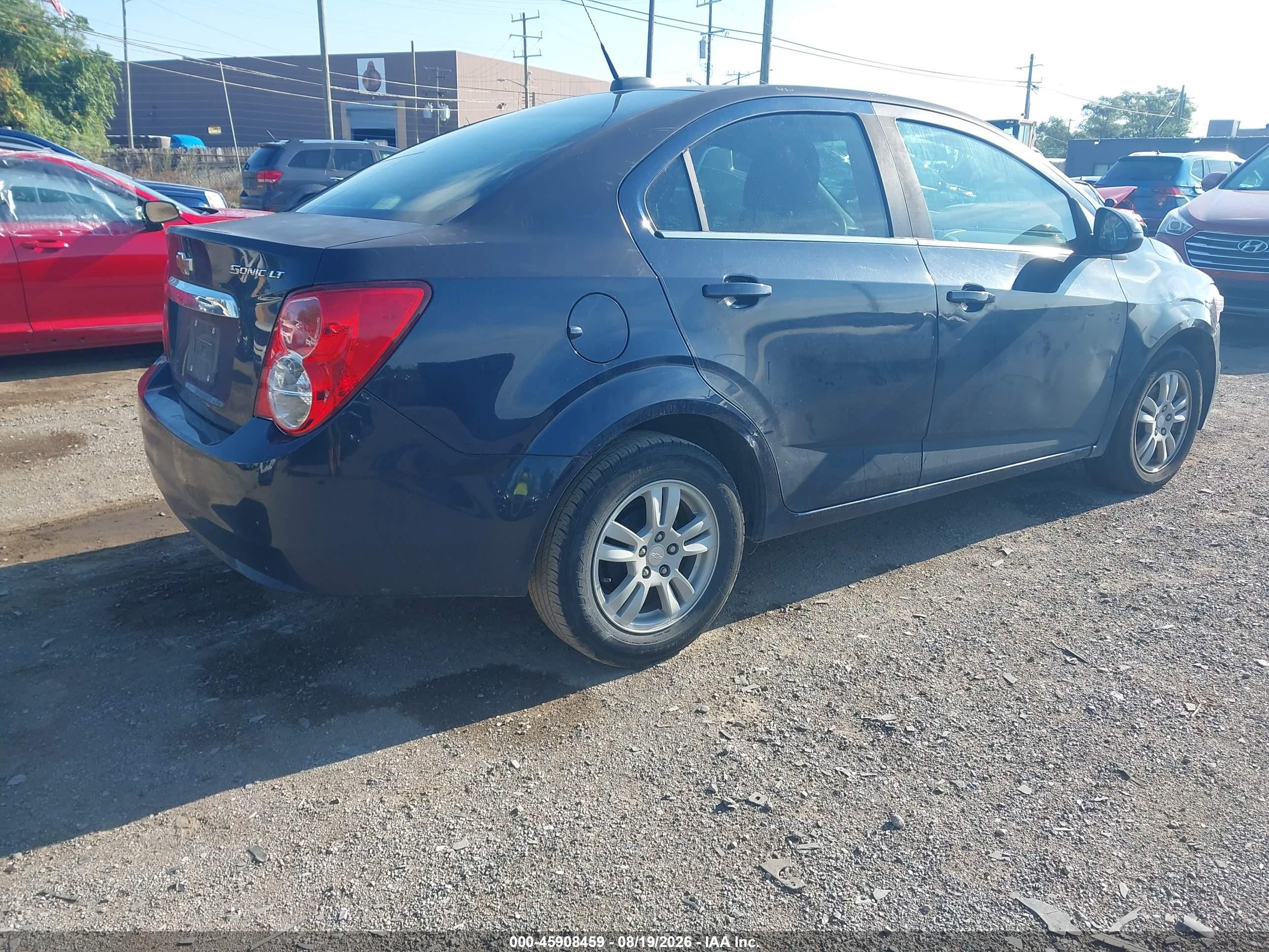 2015 Chevrolet Sonic Lt Auto Blue vin: 1G1JC5SH6F4131276