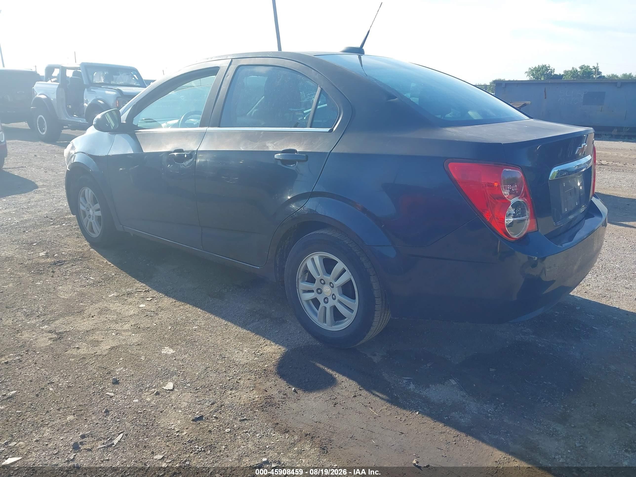 2015 Chevrolet Sonic Lt Auto Blue vin: 1G1JC5SH6F4131276